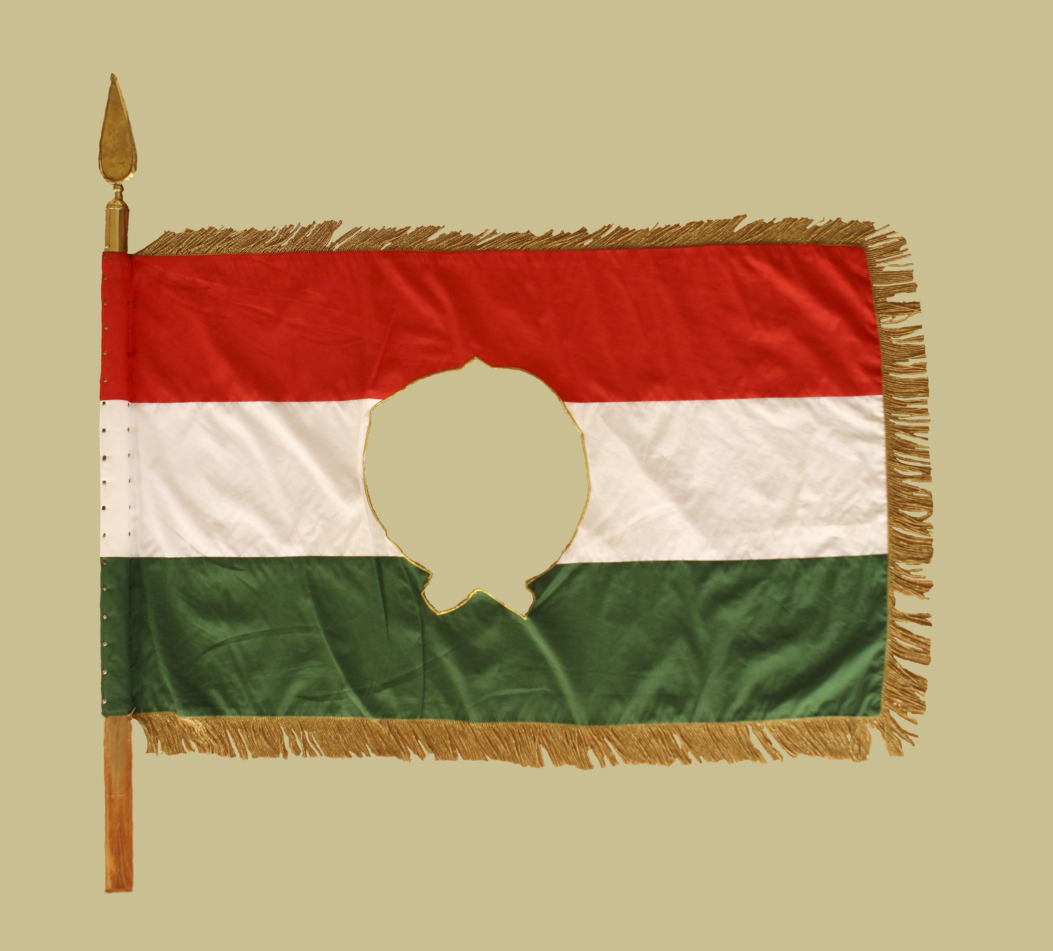 1956 jelképe – a lyukas közepű zászló
