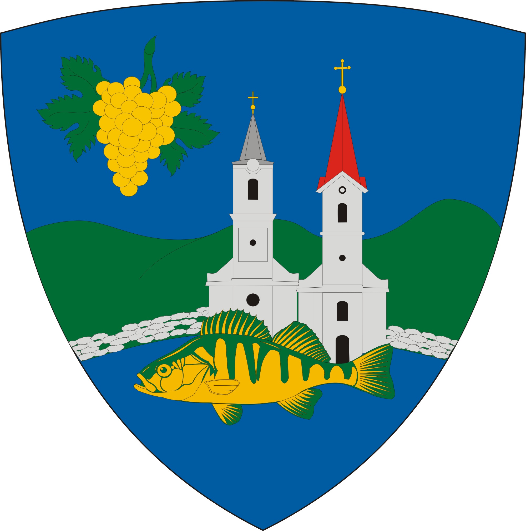 Balatonakali község címere Balatonakali község