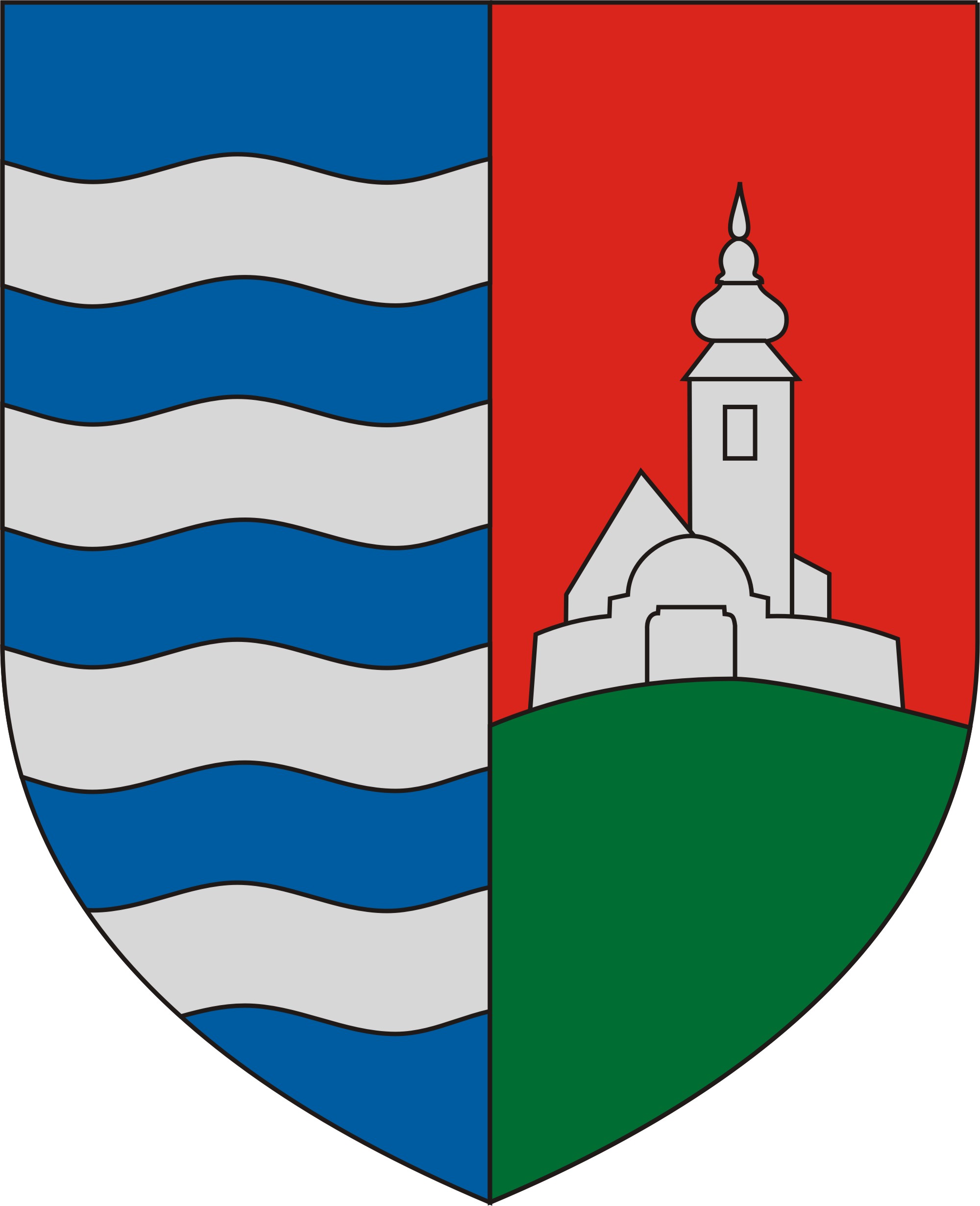 Balatonalmádi város címere Balatonalmádi város