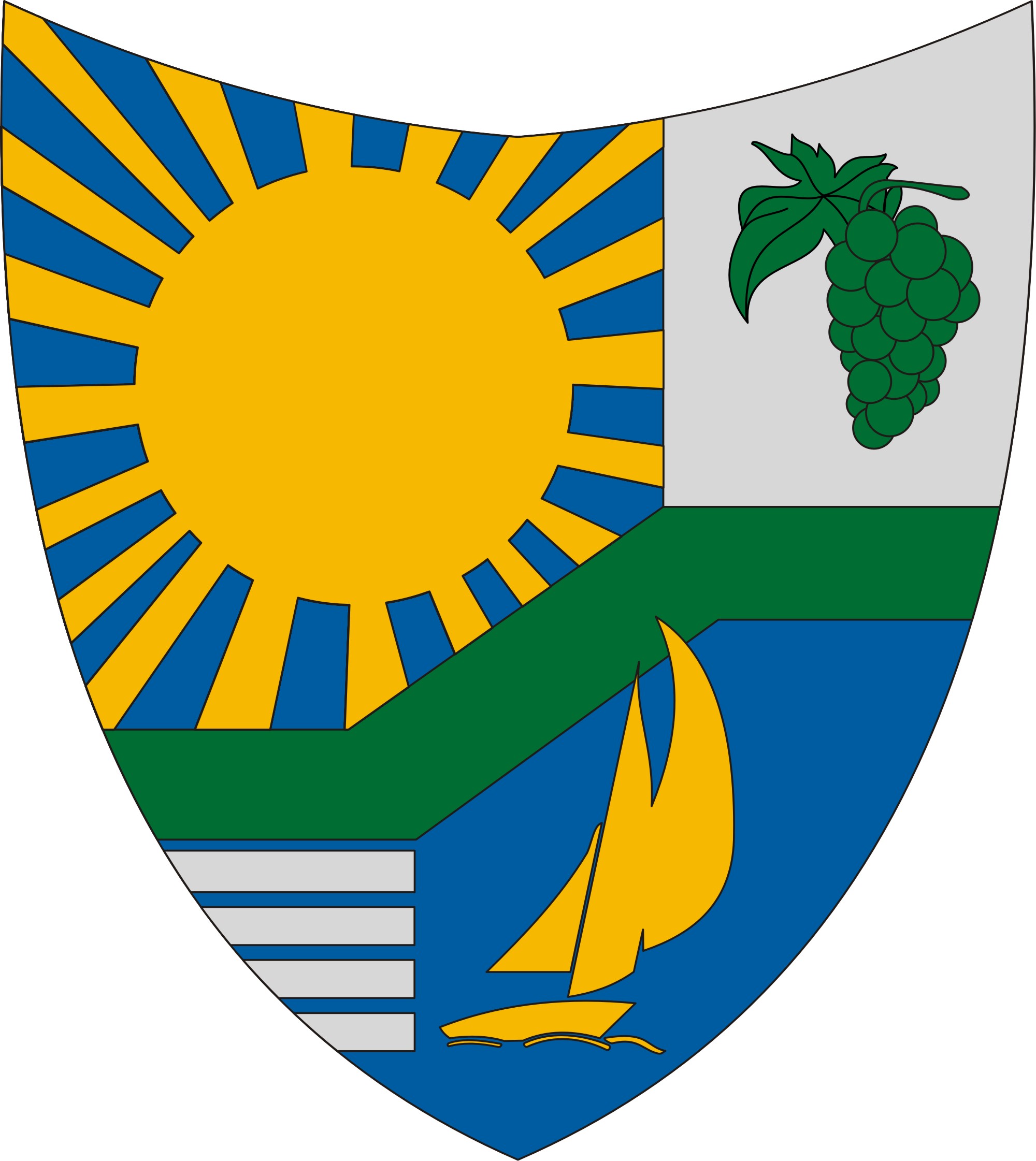Balatonvilágos község címere Balatonvilágos község