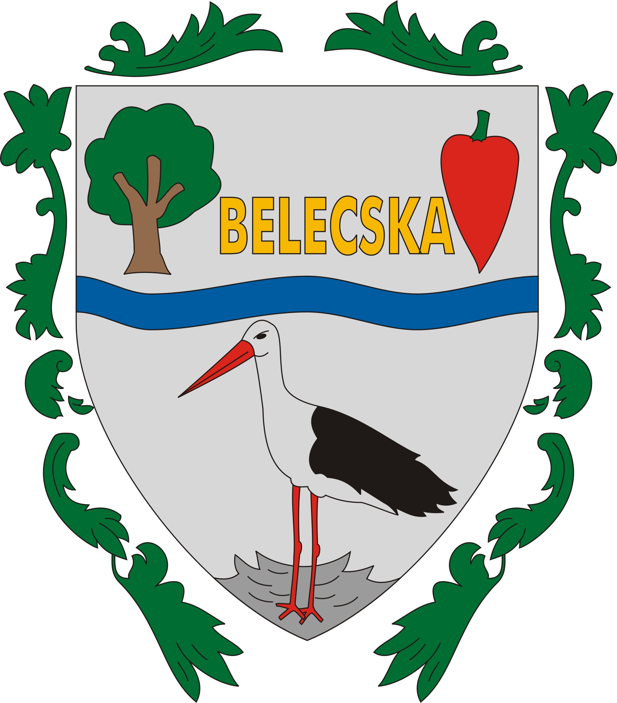 Belecska község címere Belecska község