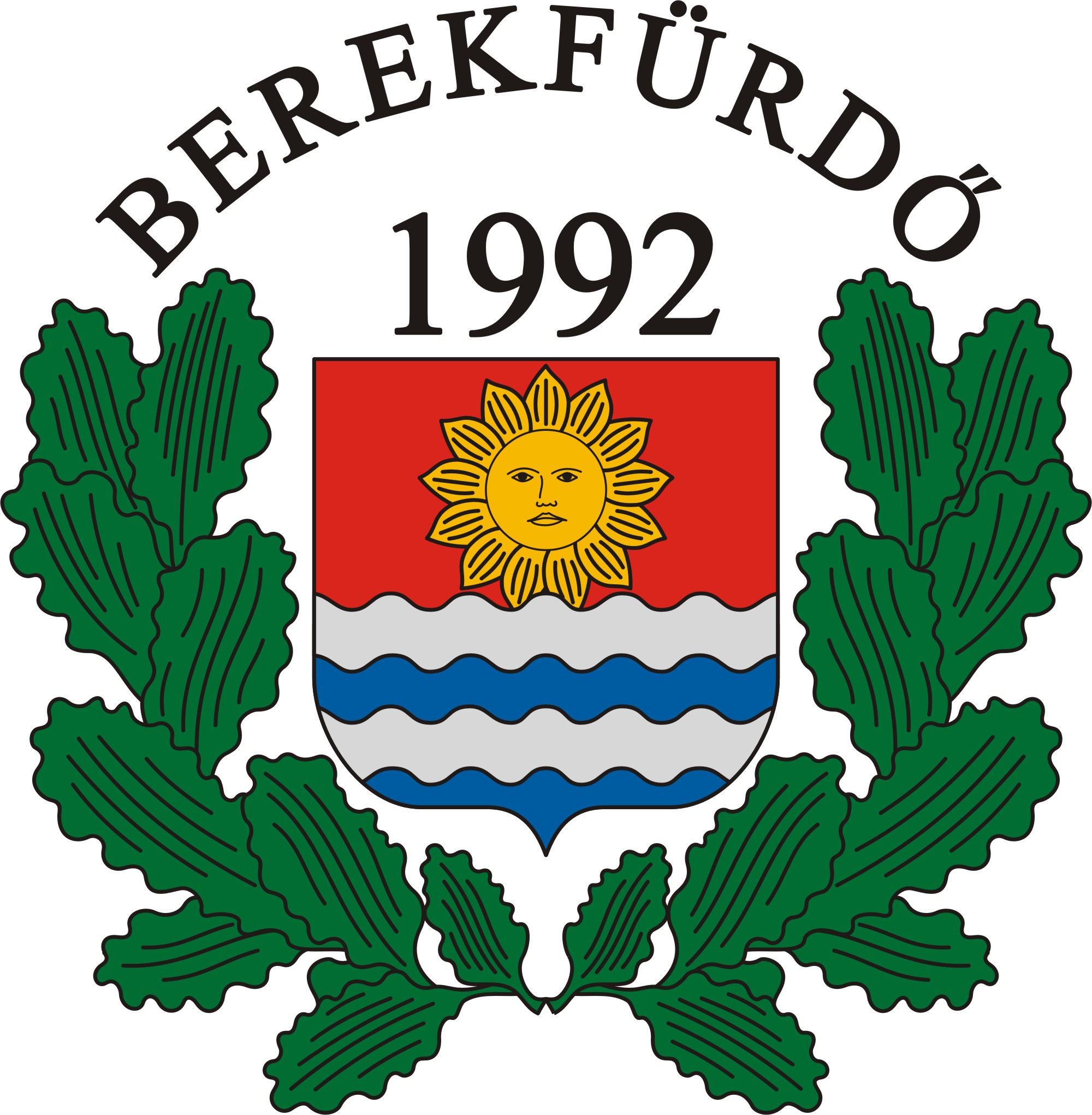 Berekfürdő község címere Berekfürdő község
