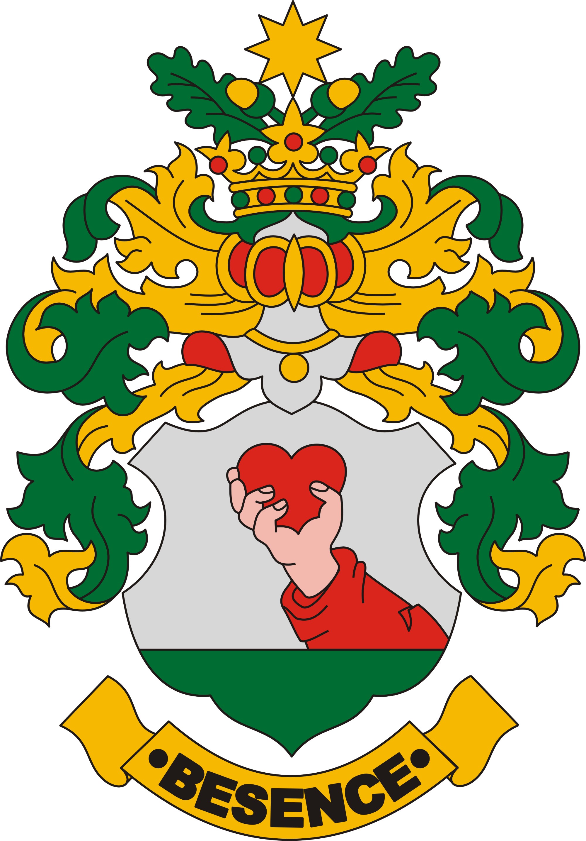 Besence község címere Besence község