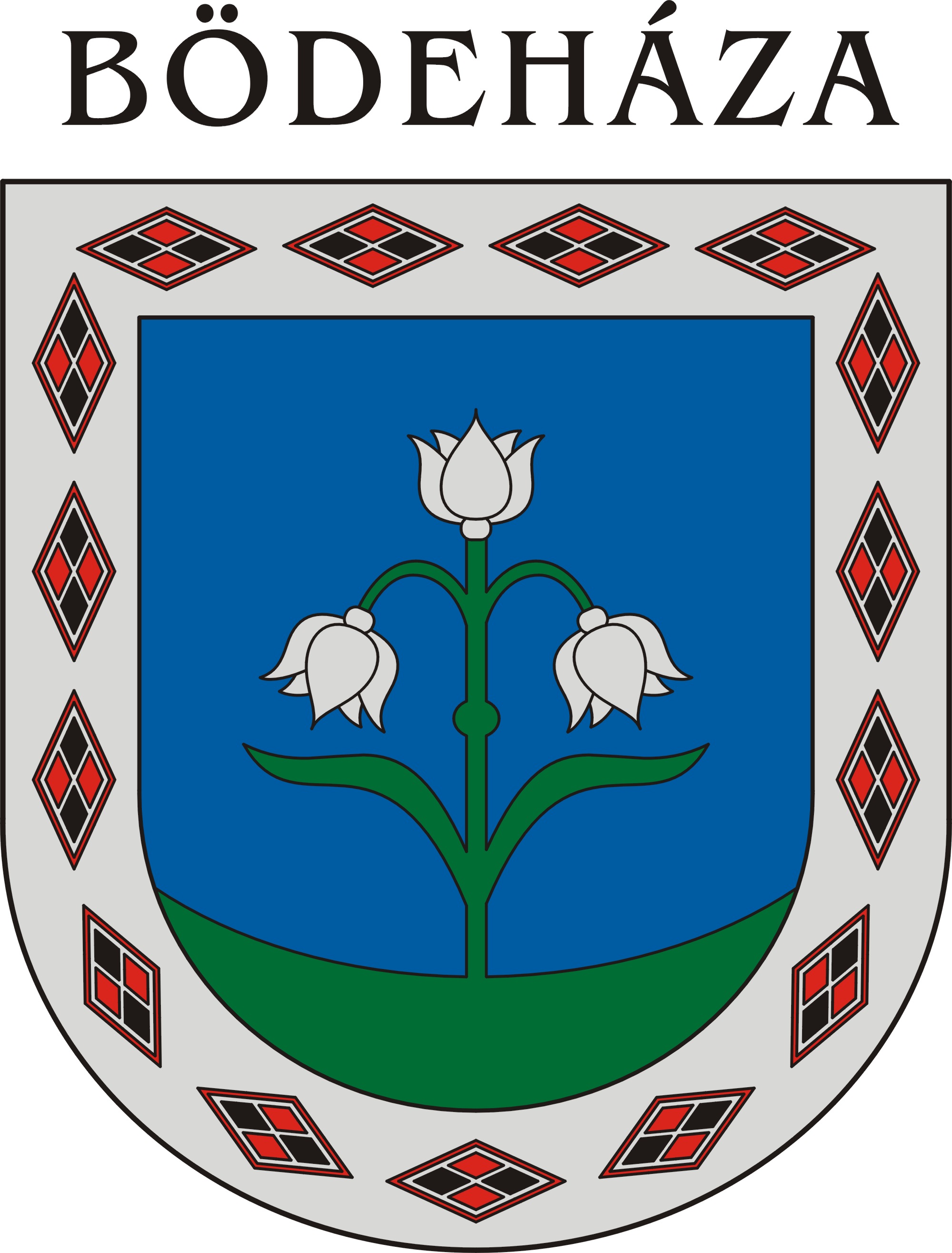 Bödeháza község címere Bödeháza község