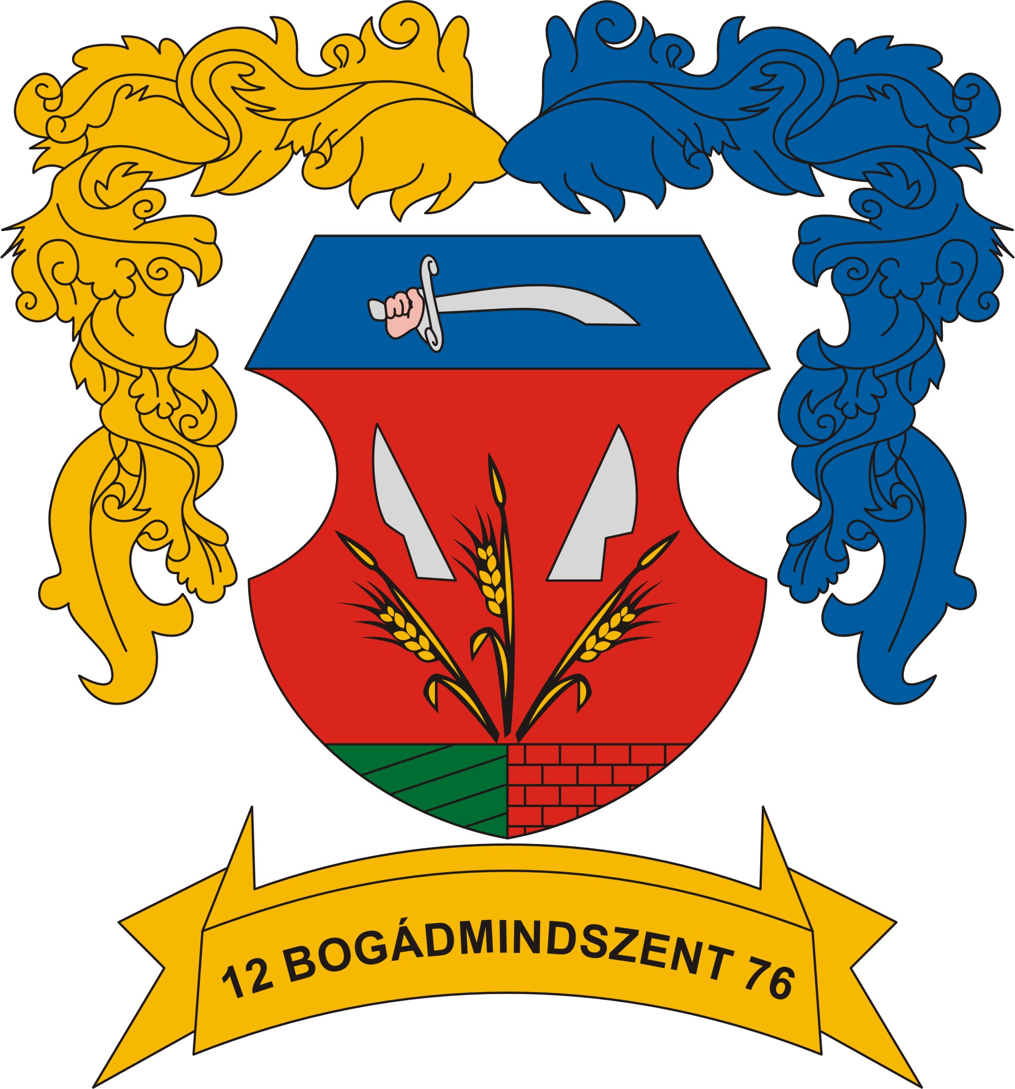 Bogádmindszent község címere Bogádmindszent község