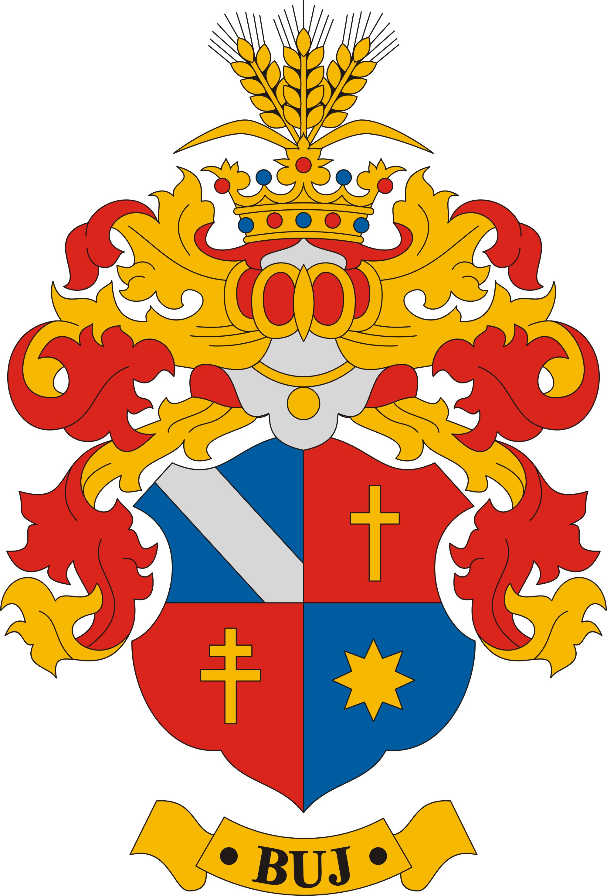 Buj község címere Buj község