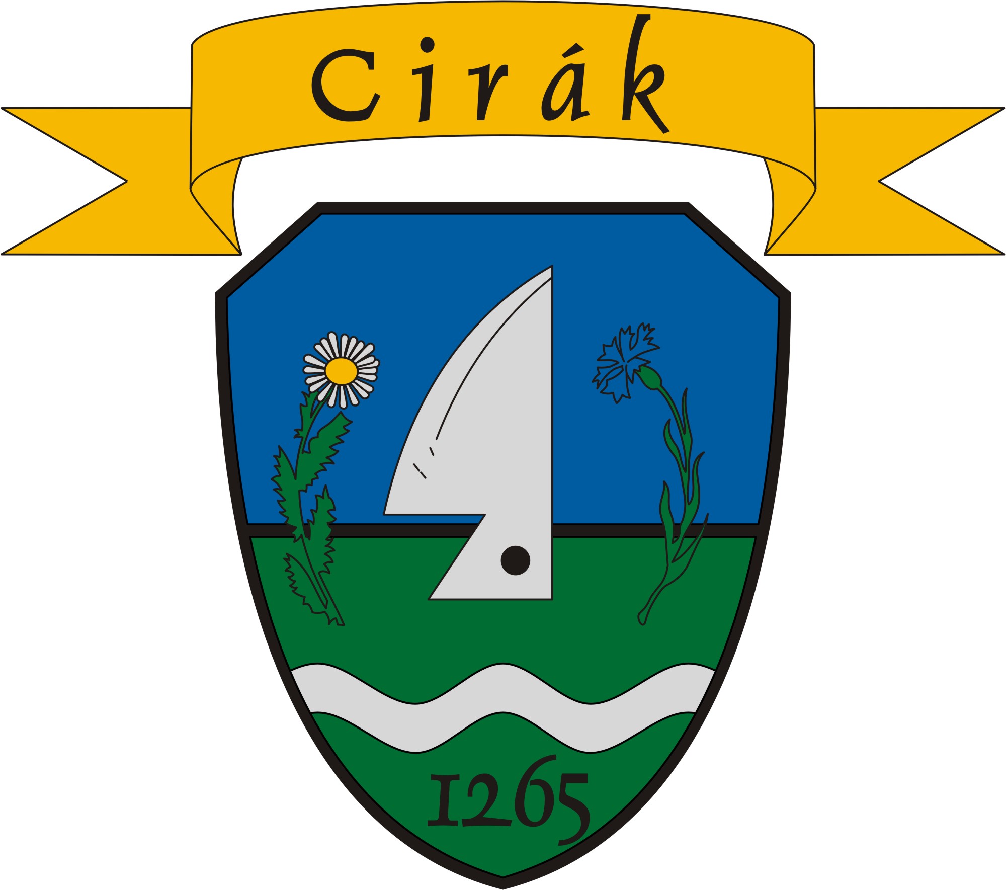 Cirák község címere Cirák község