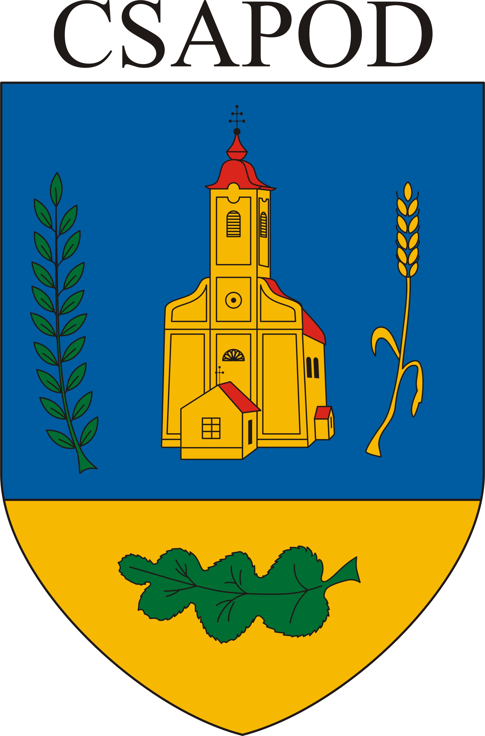 Csapod község címere Csapod község
