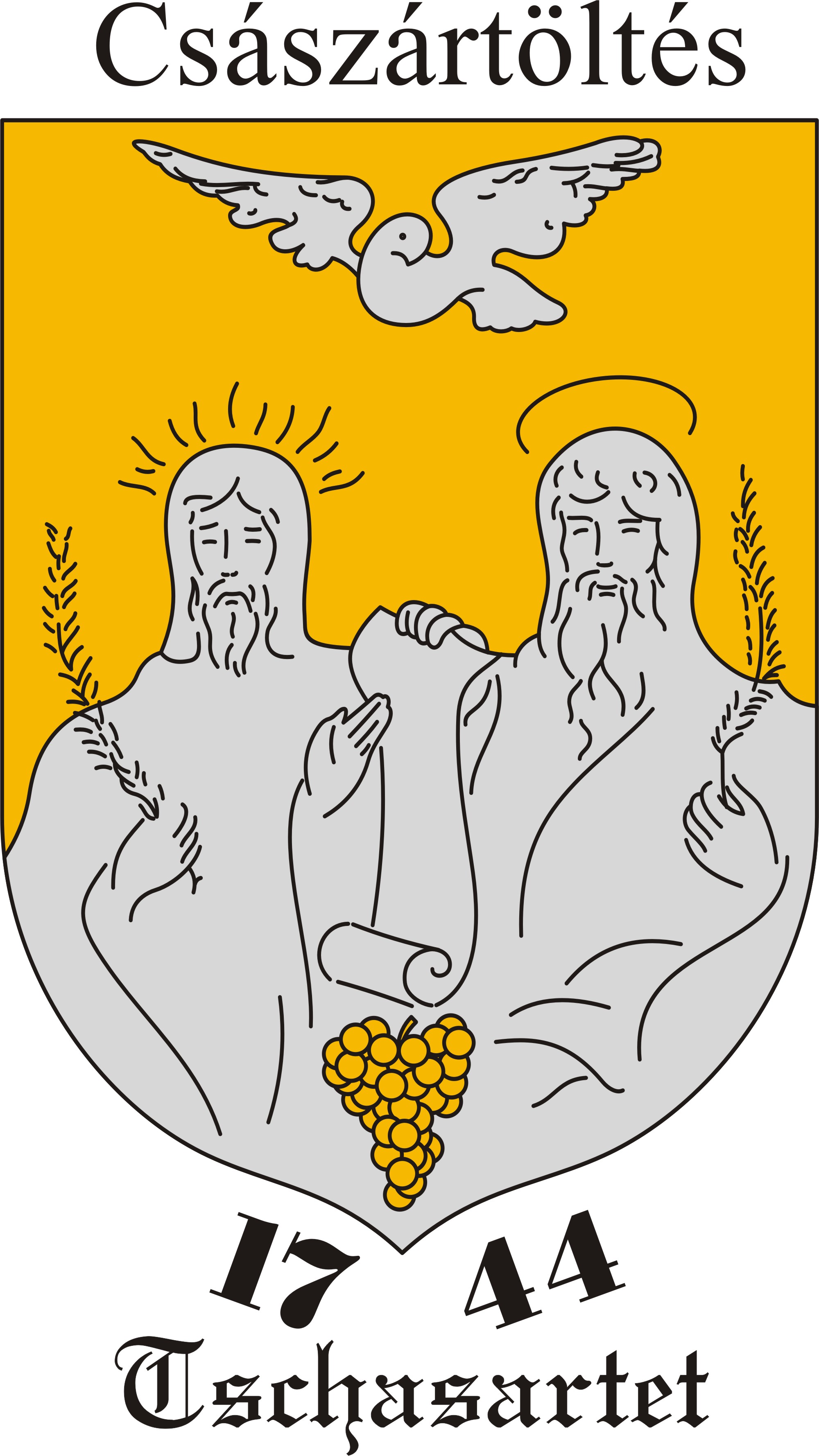 Császártöltés község címere Császártöltés község