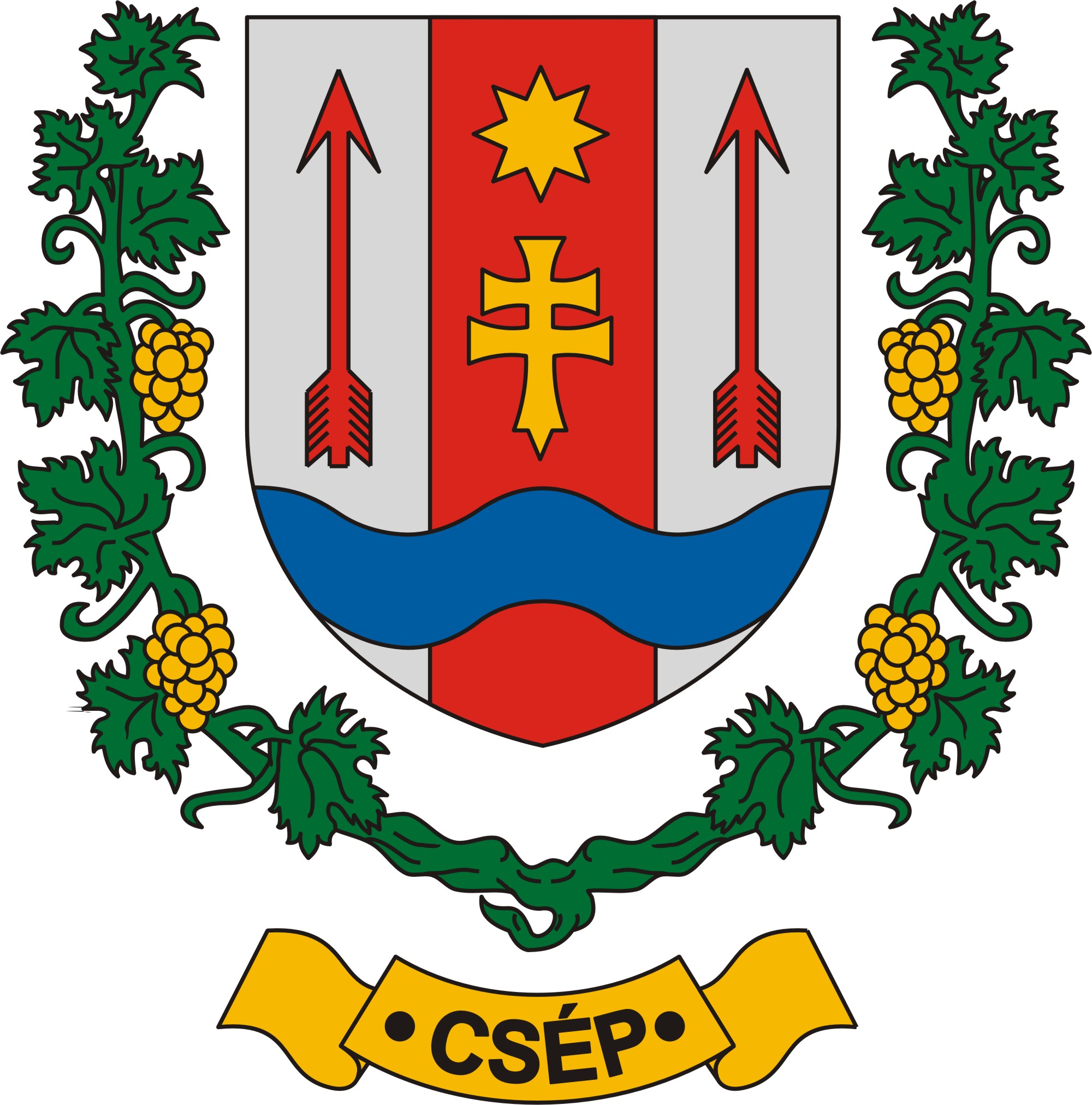 Csép község címere Csép község