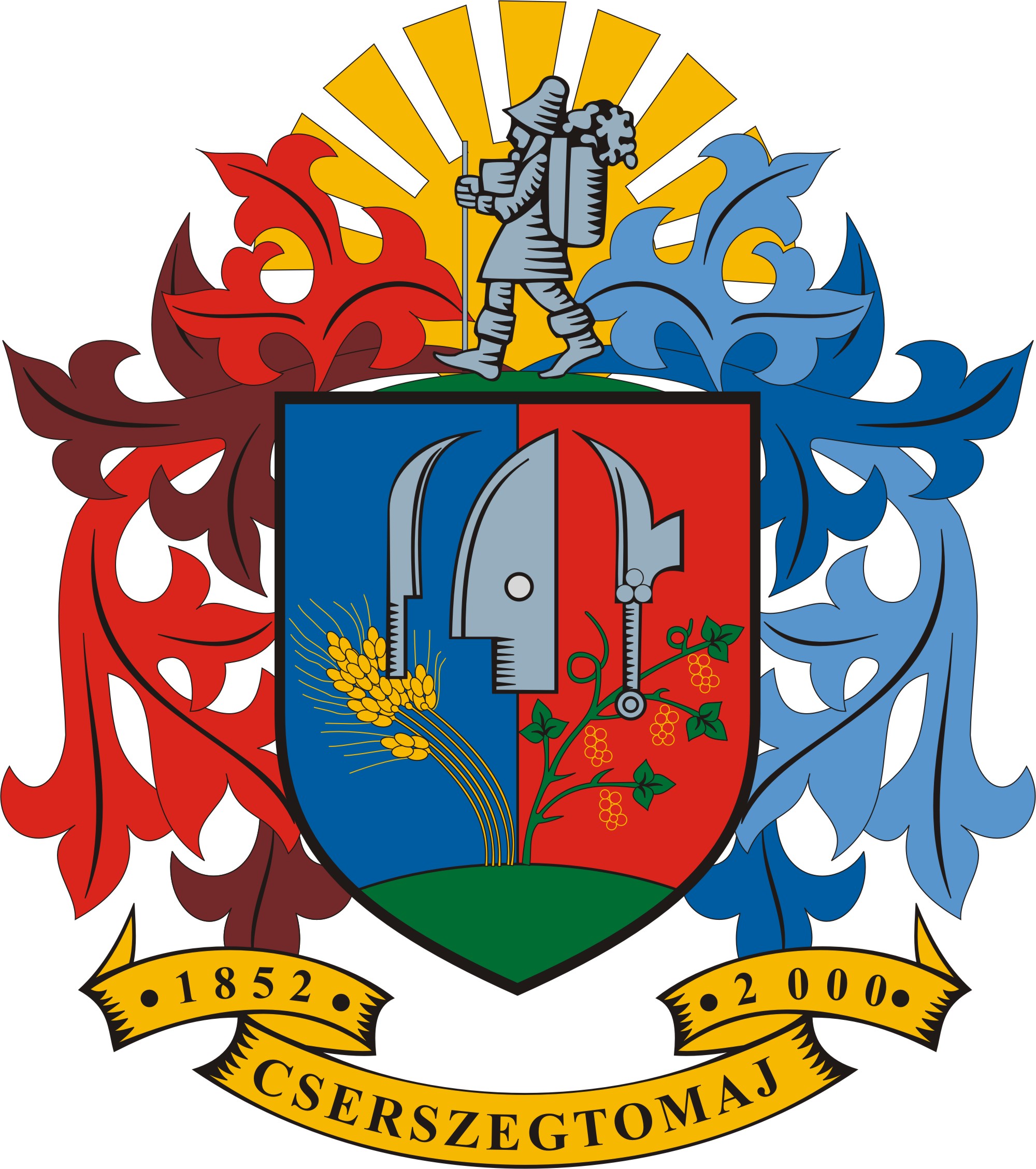 Cserszegtomaj község címere Cserszegtomaj község
