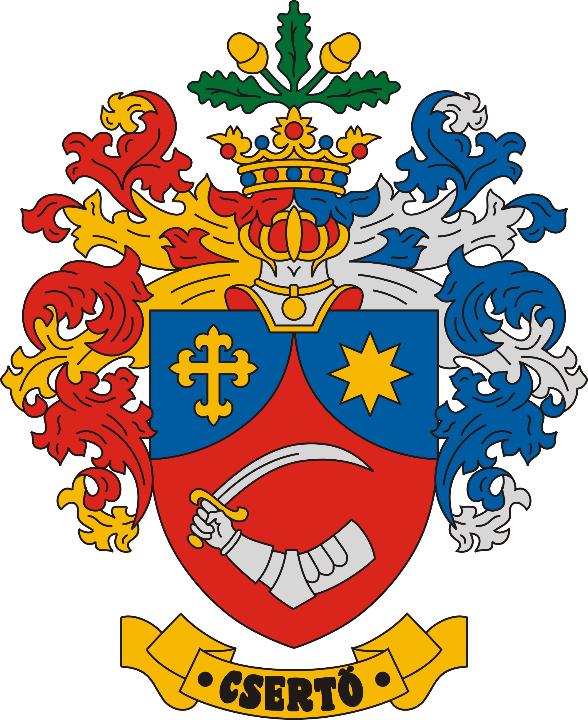 Csertő község címere Csertő község