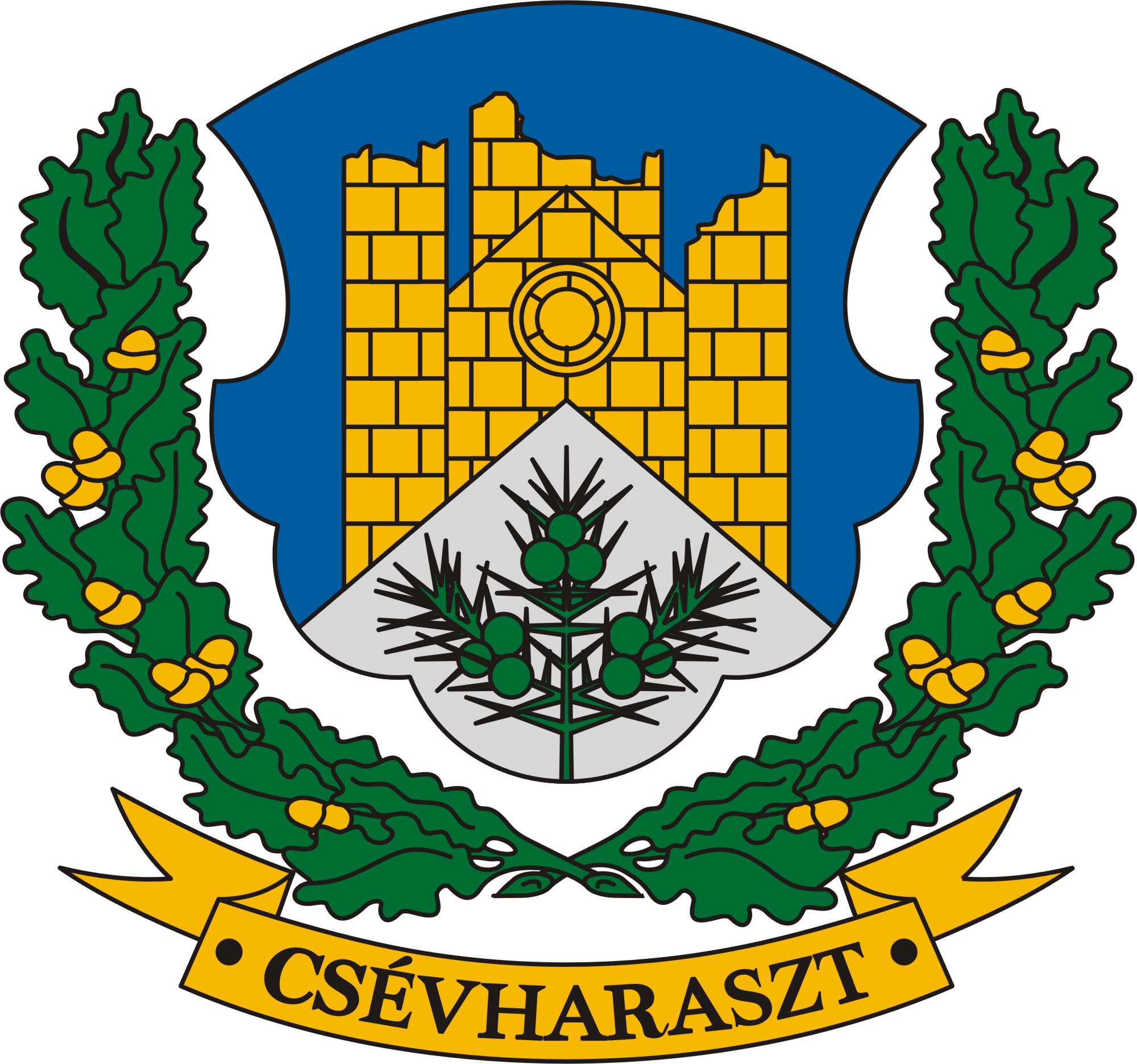 Csévharaszt község címere Csévharaszt község