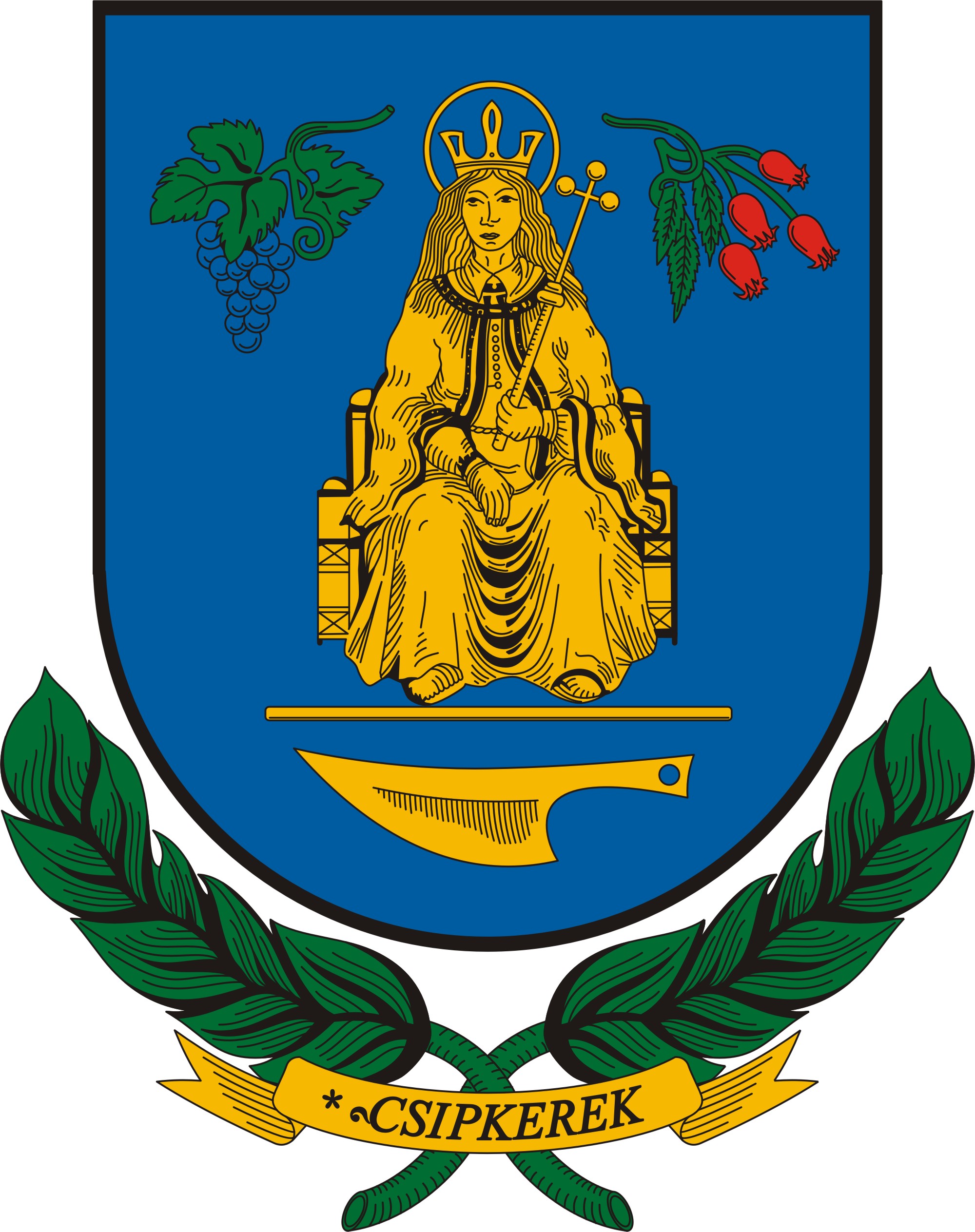 Csipkerek község címere Csipkerek község