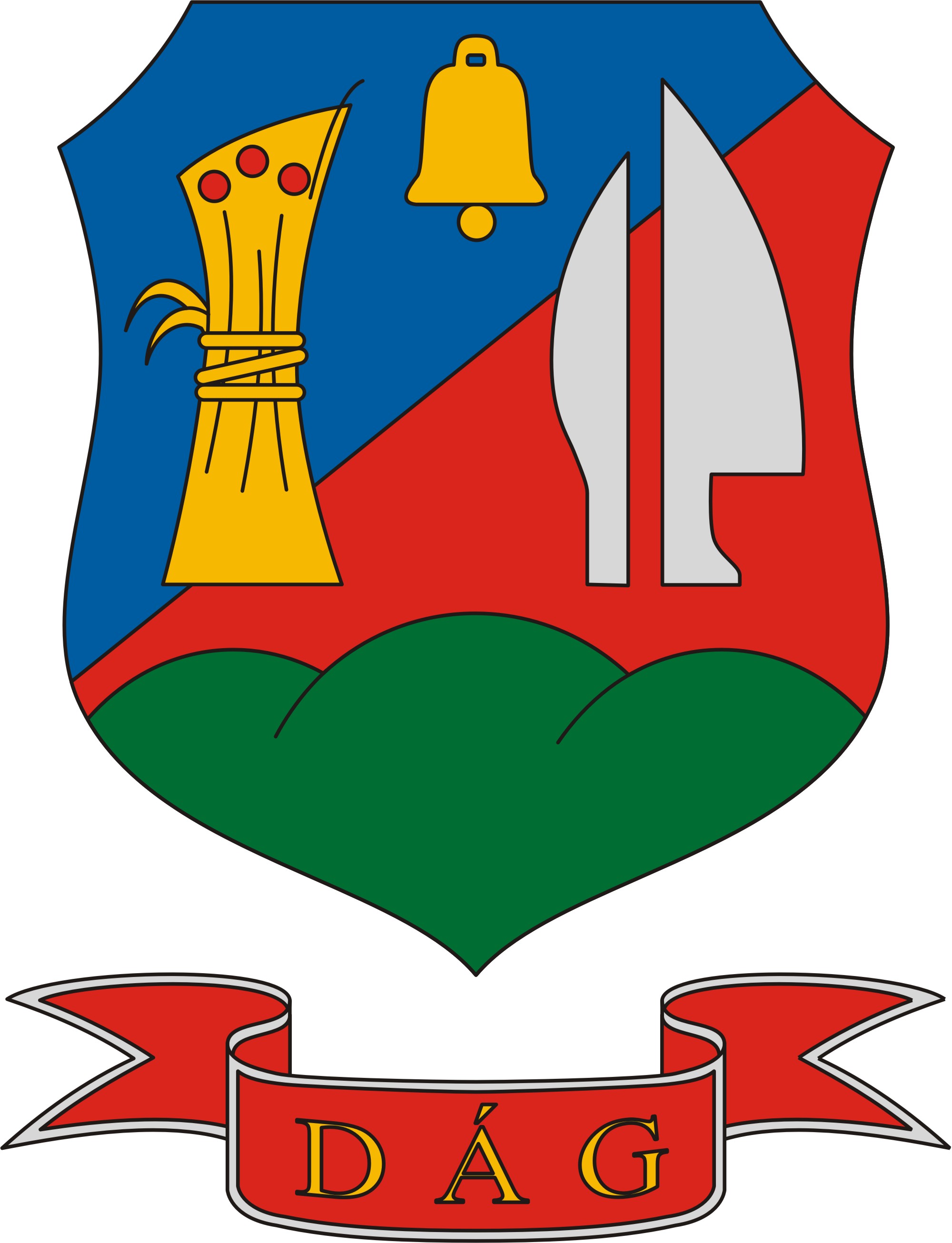 Dág község címere Dág község