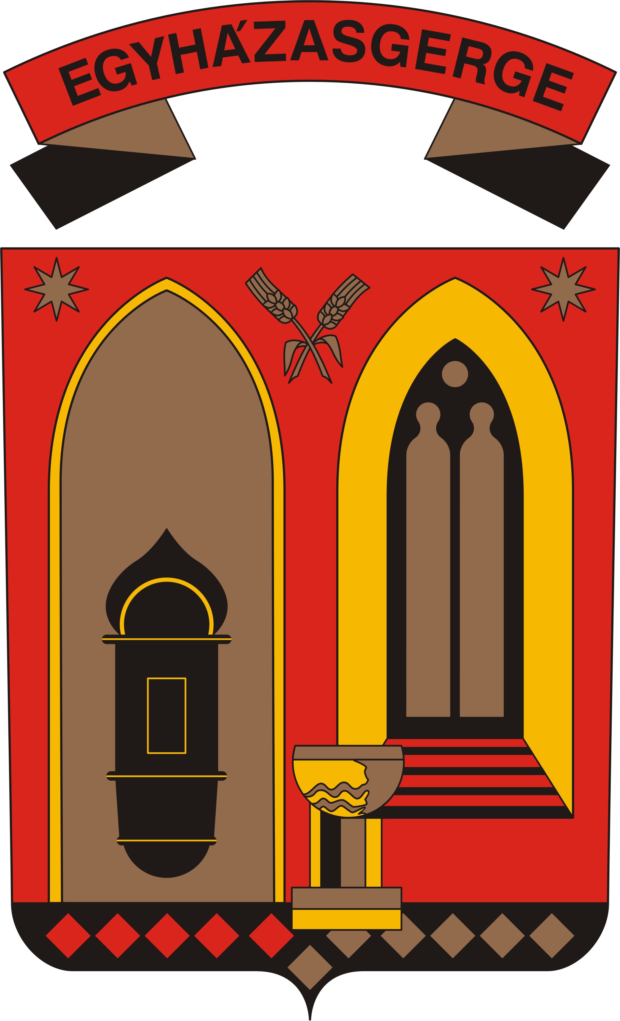 Egyházasgerge község címere Egyházasgerge község