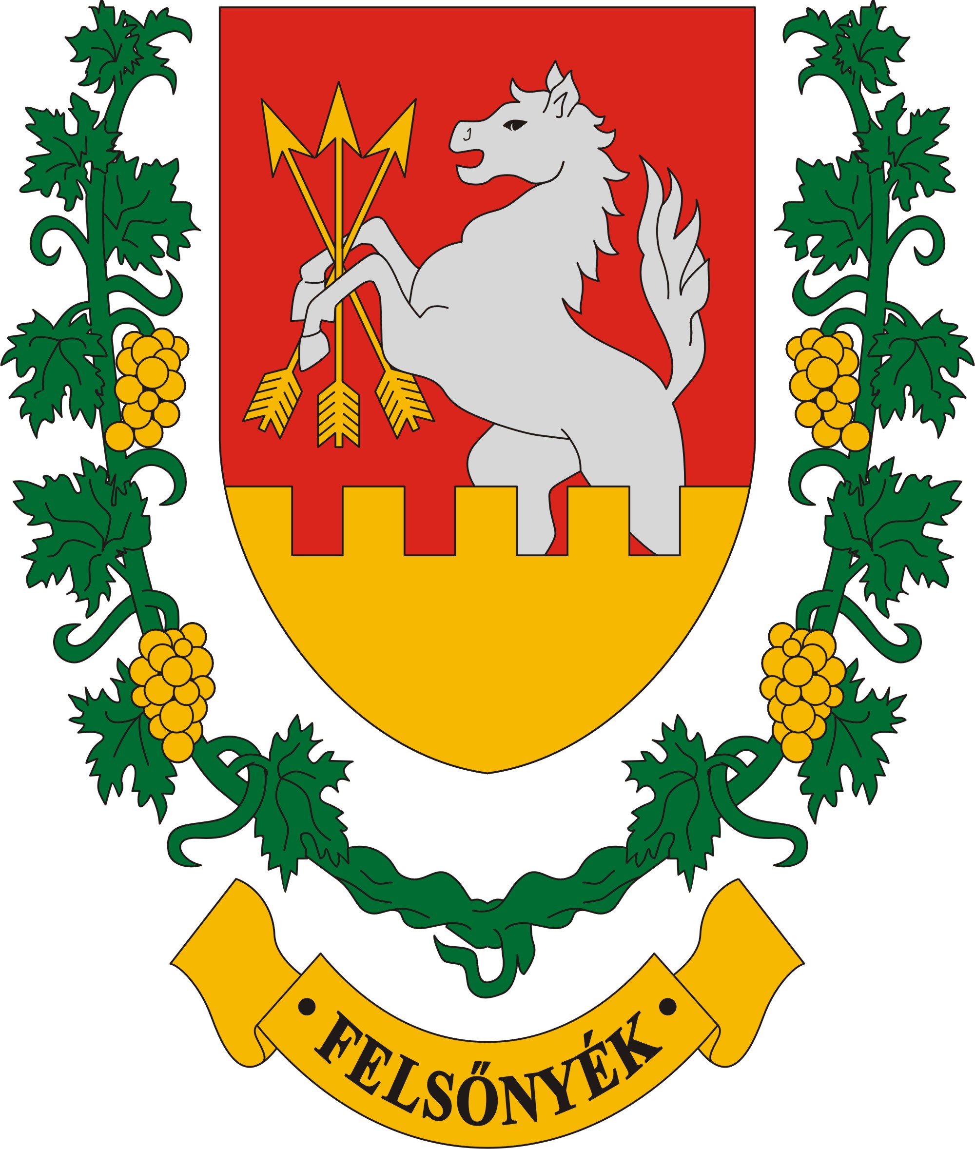 Felsőnyék község címere Felsőnyék község