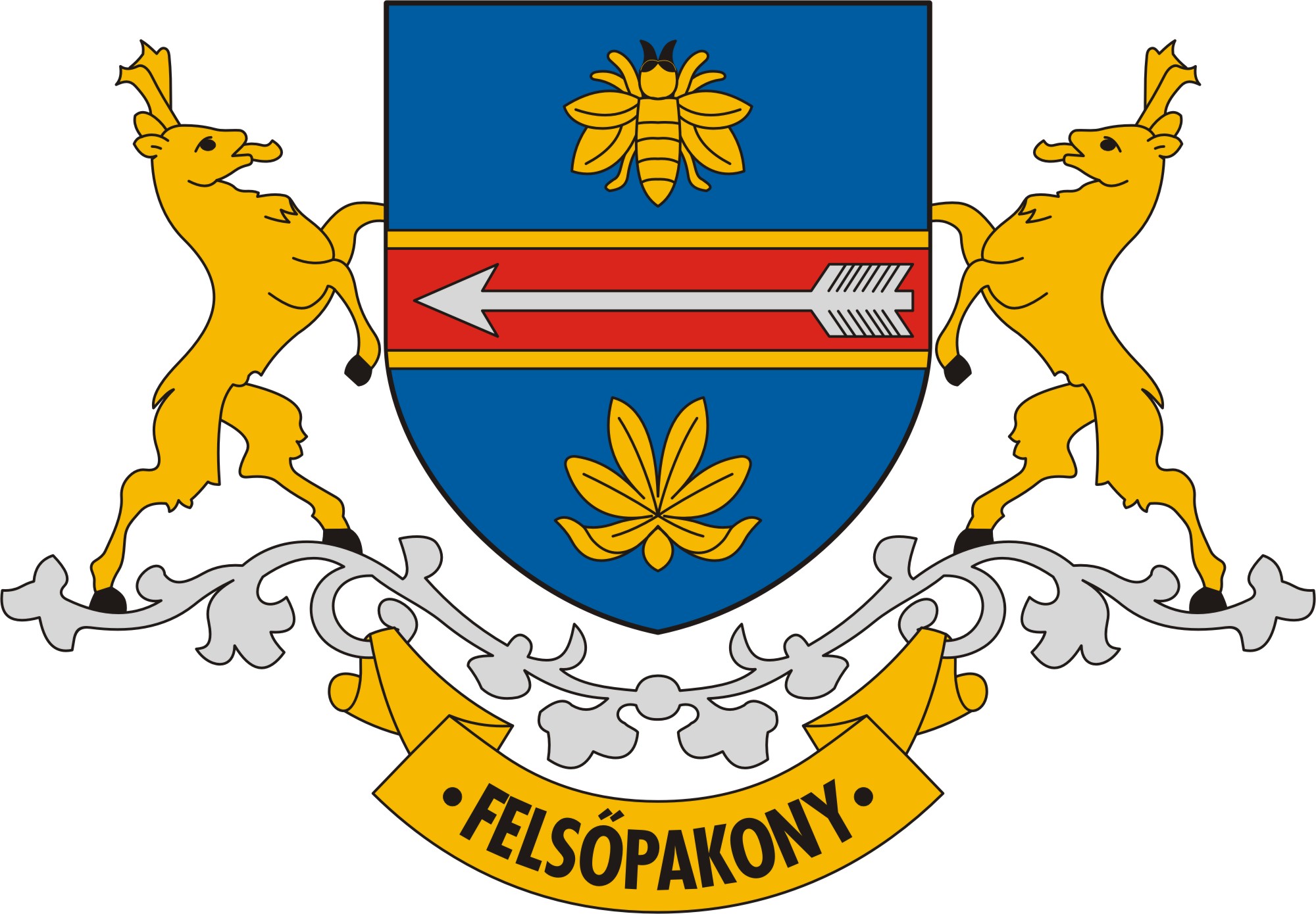 Felsőpakony község címere Felsőpakony község
