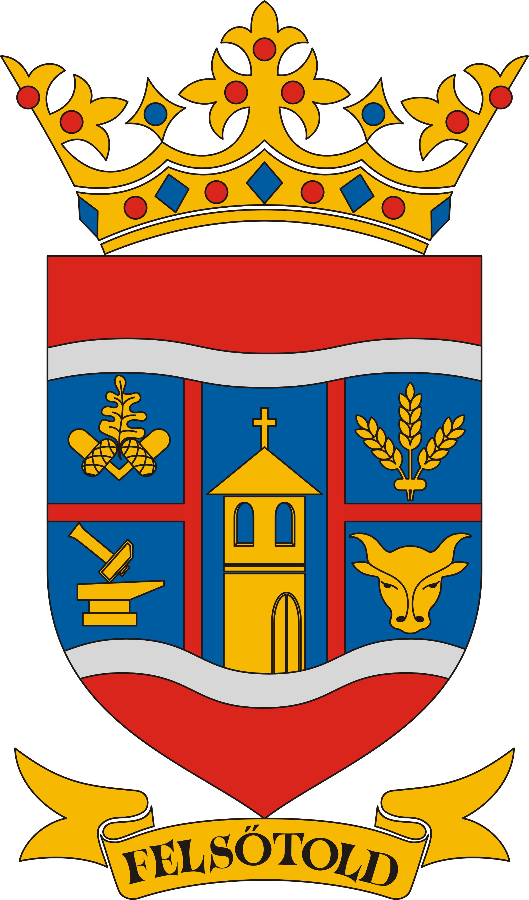 Felsőtold község címere Felsőtold község
