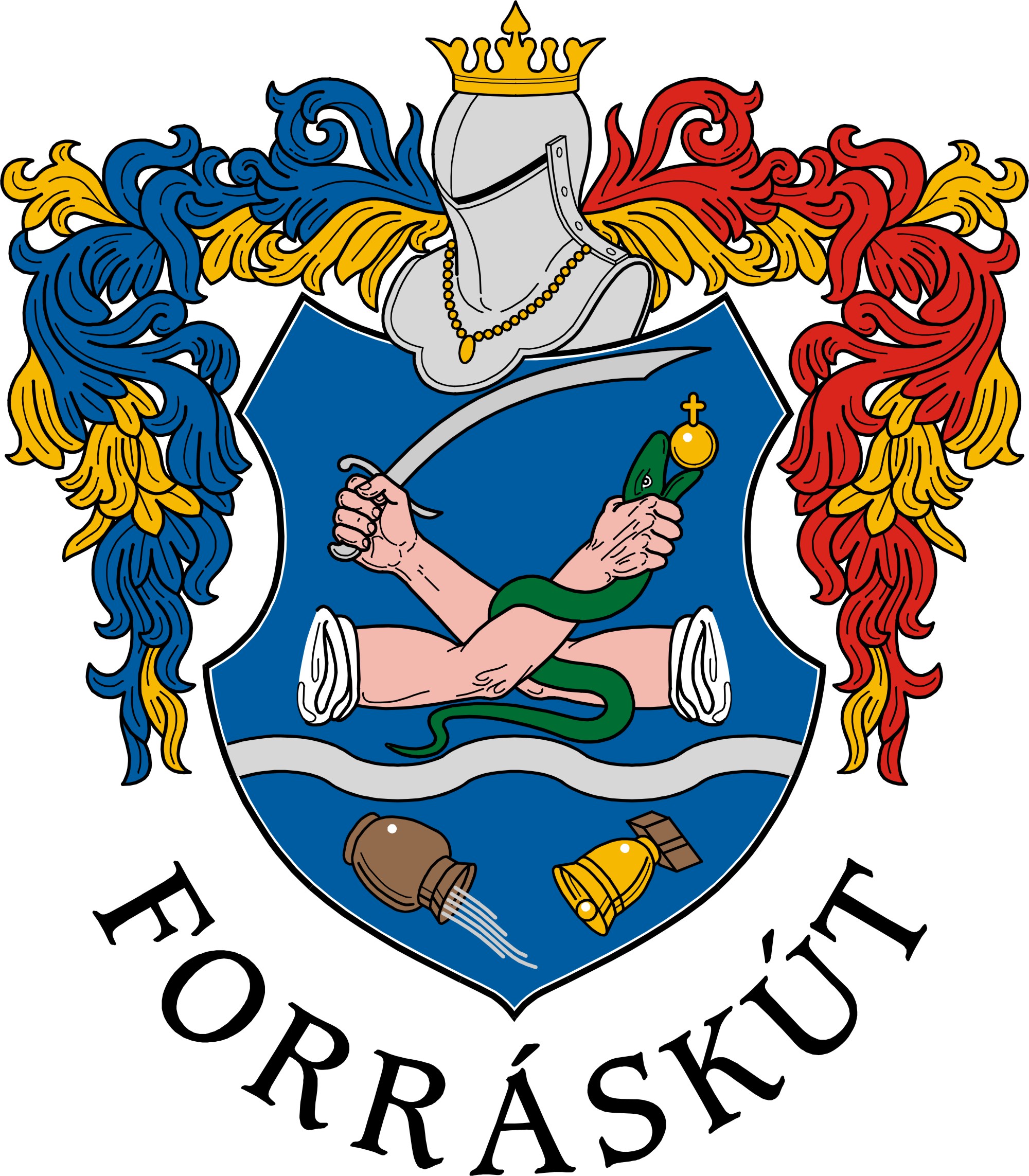 Forráskút község címere Forráskút község