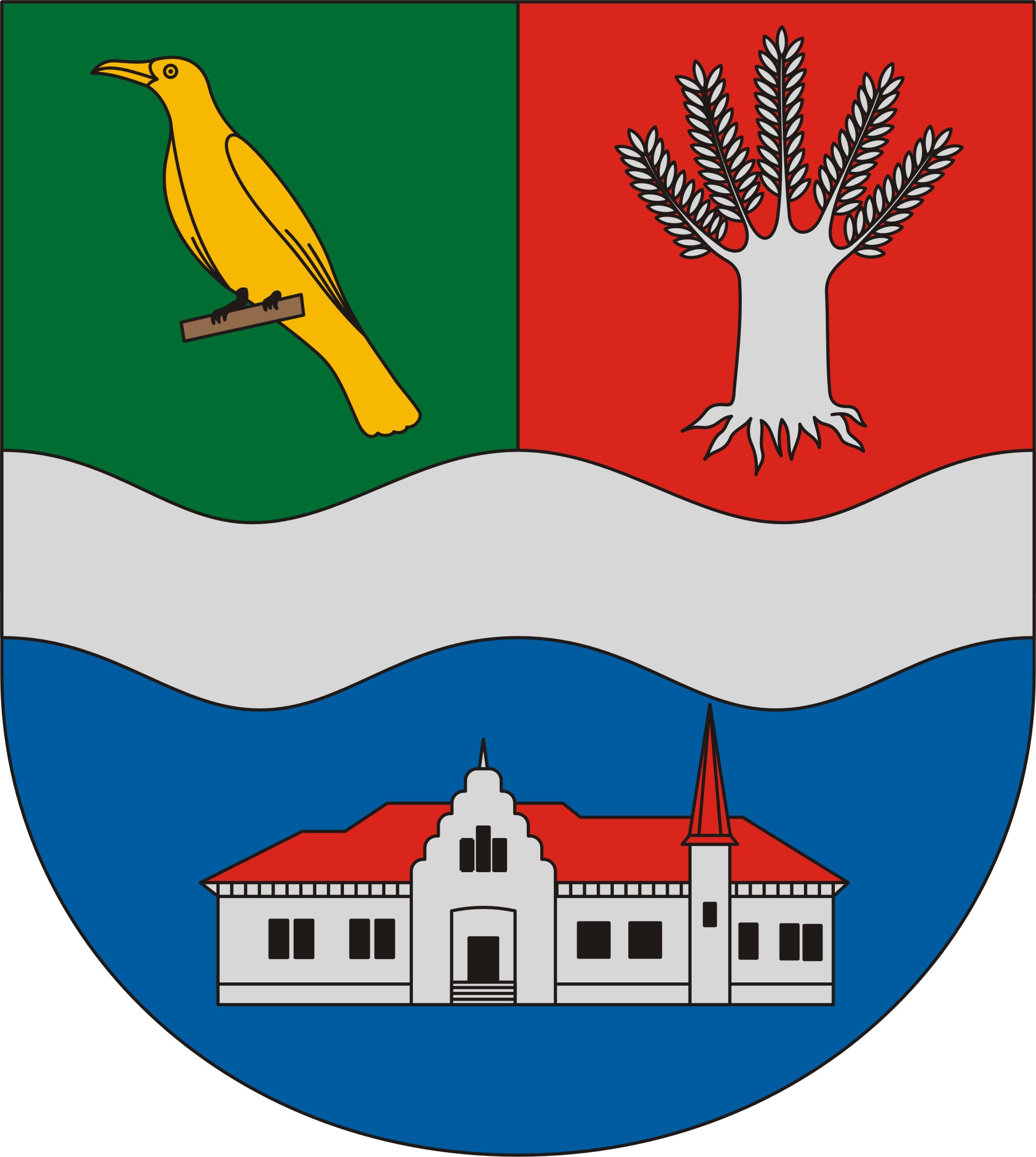 Fülpösdaróc község címere Fülpösdaróc község