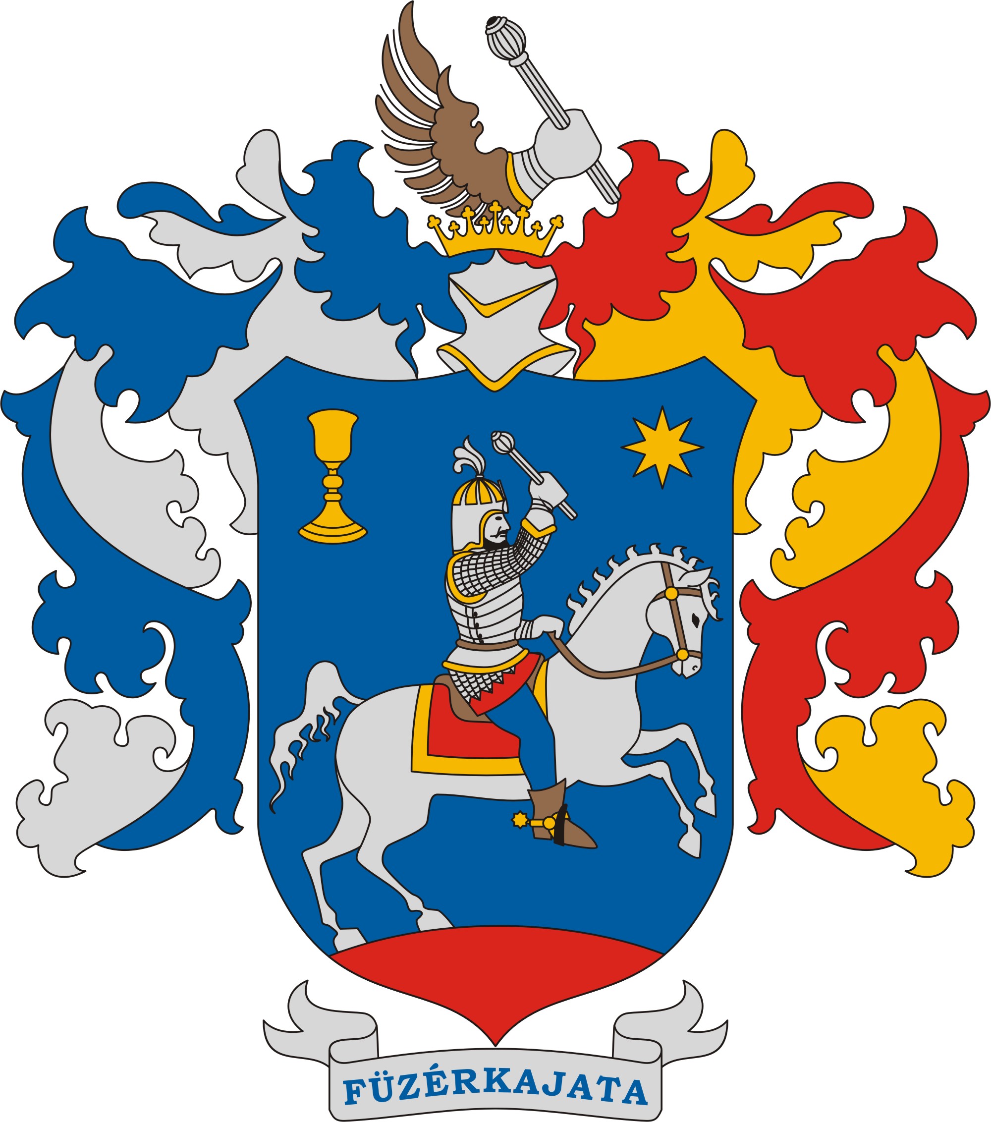Fűzérkajata község címere Fűzérkajata község