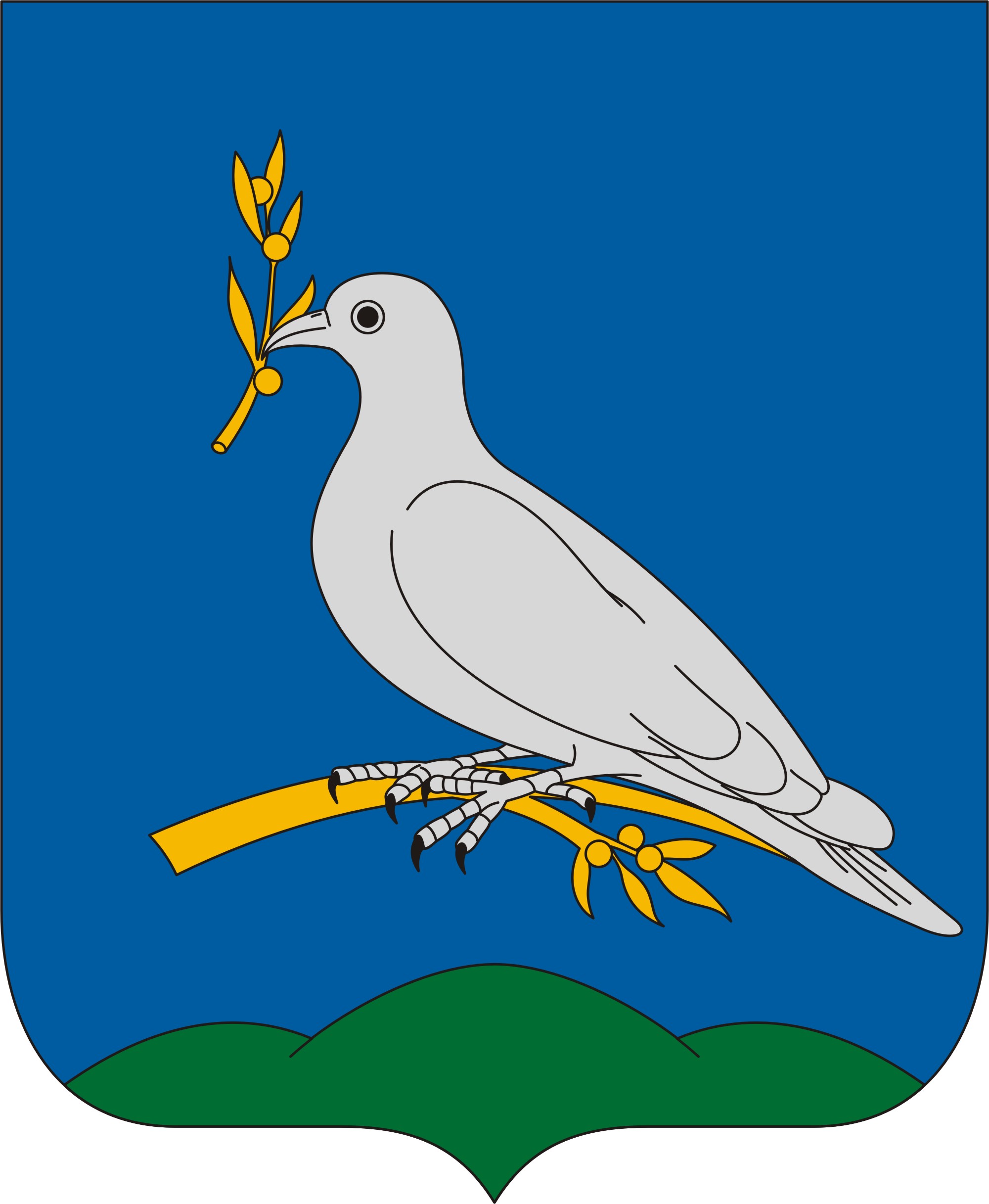 Galambok község címere Galambok község