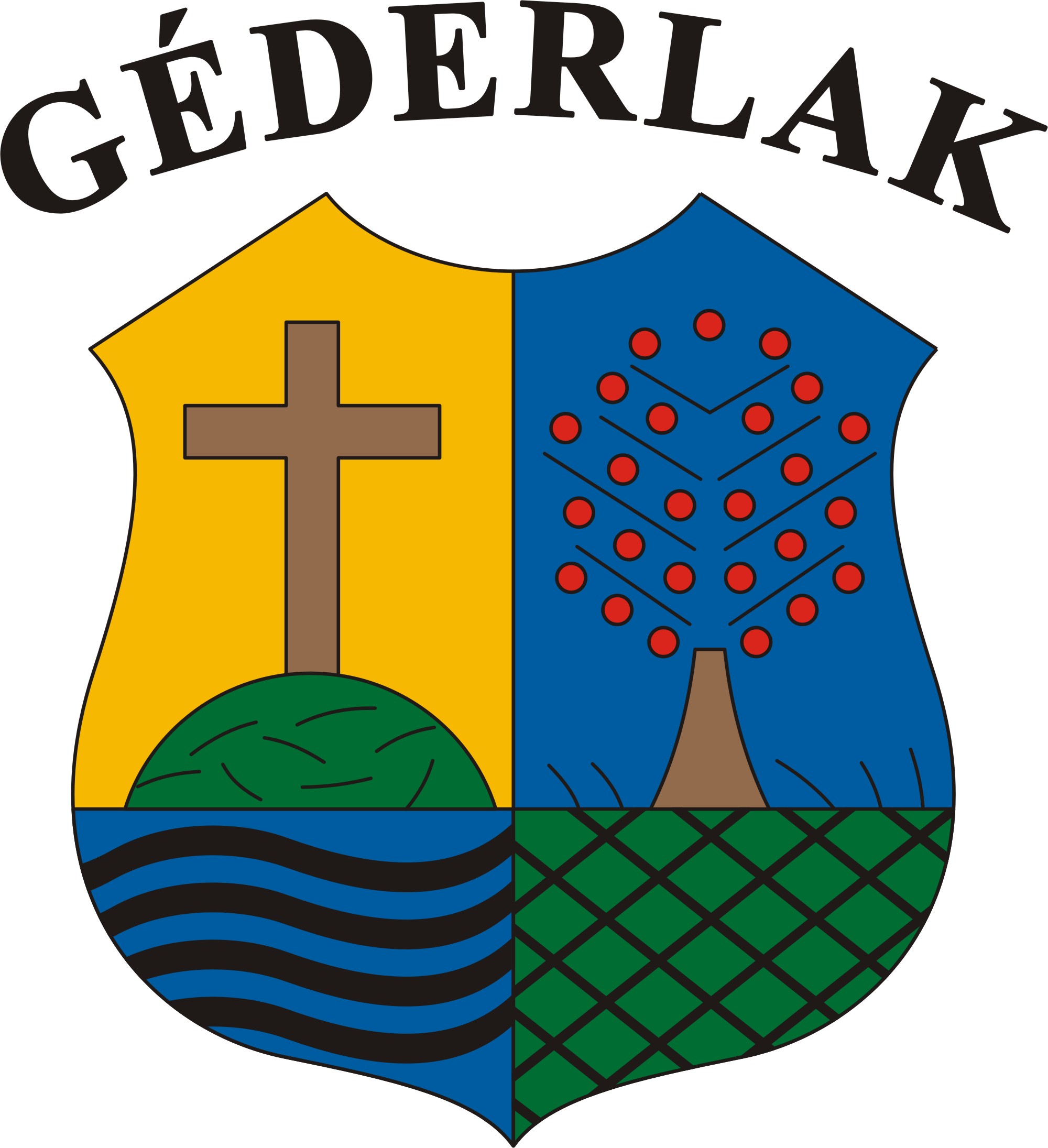 Géderlak község címere Géderlak község