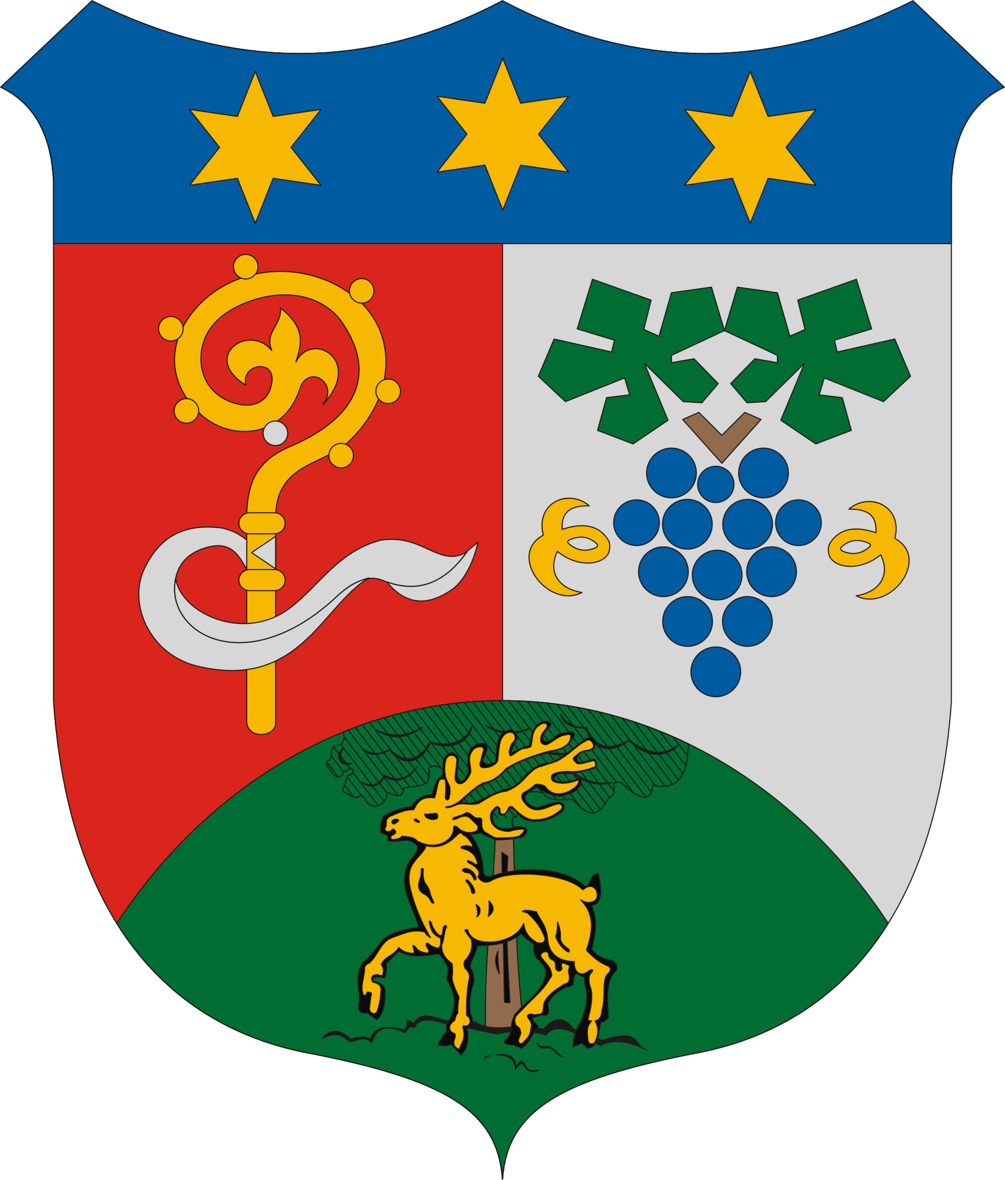 Geresdlak község címere Geresdlak község
