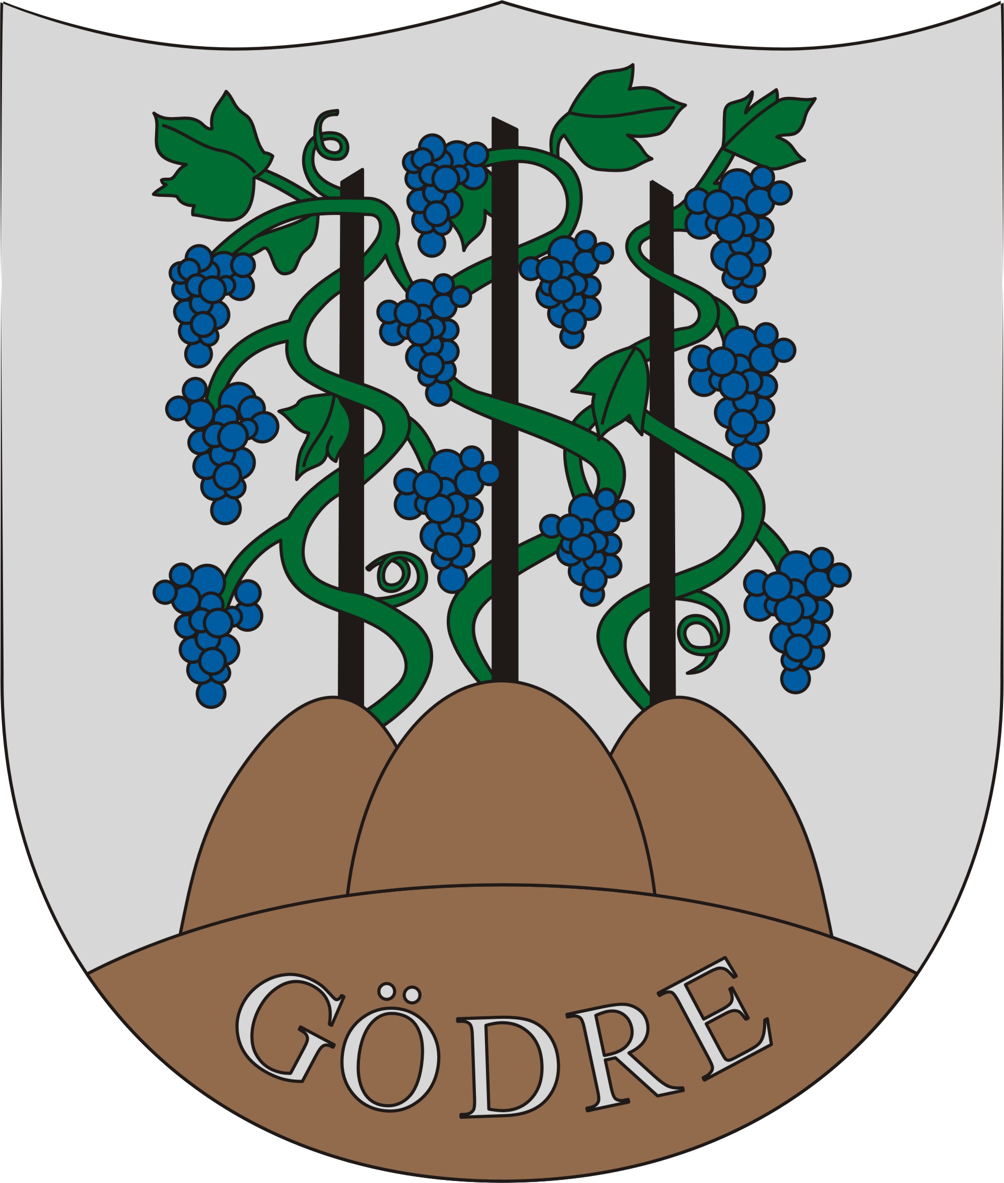 Gödre község címere Gödre község