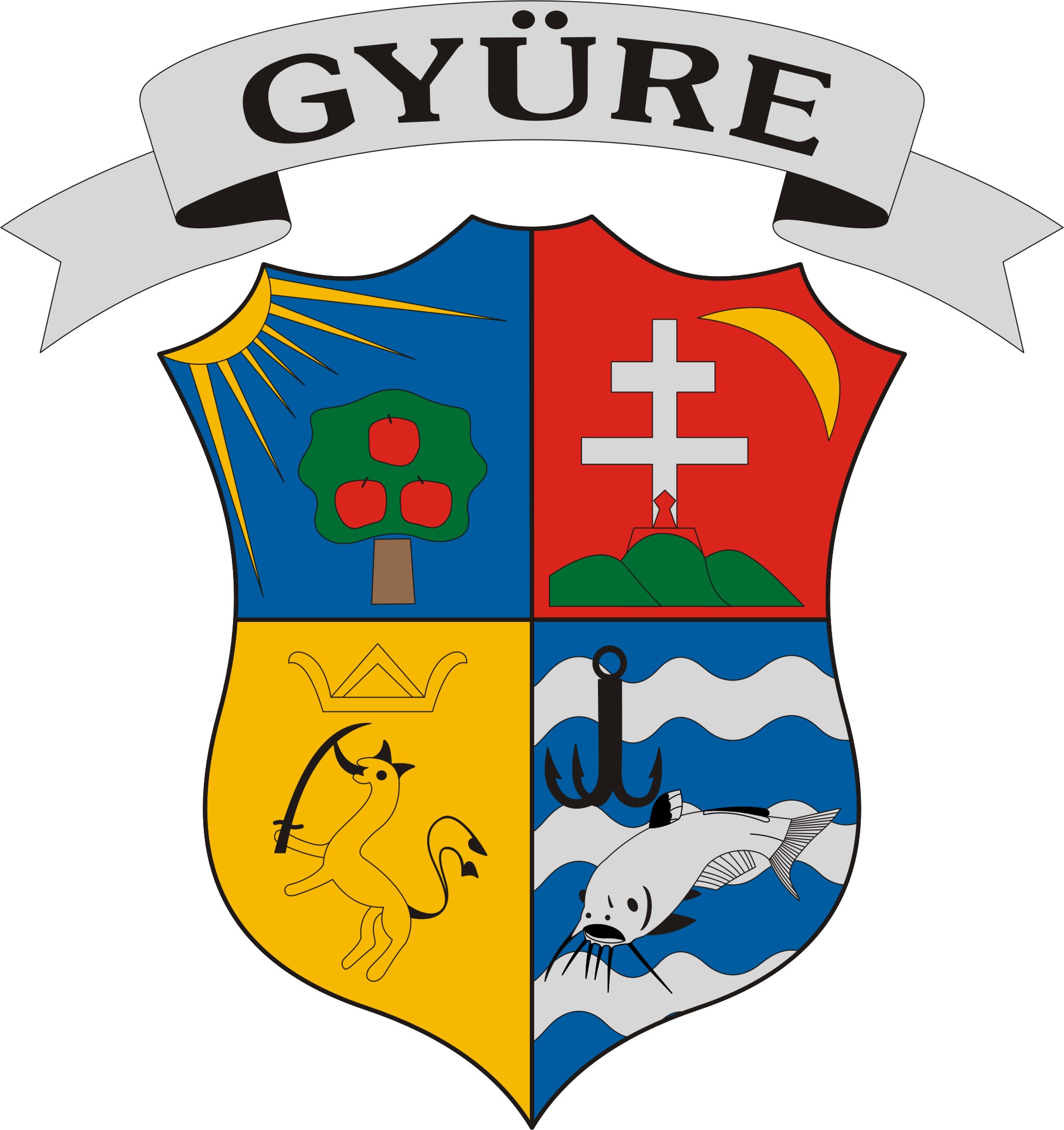 Gyüre község címere Gyüre község