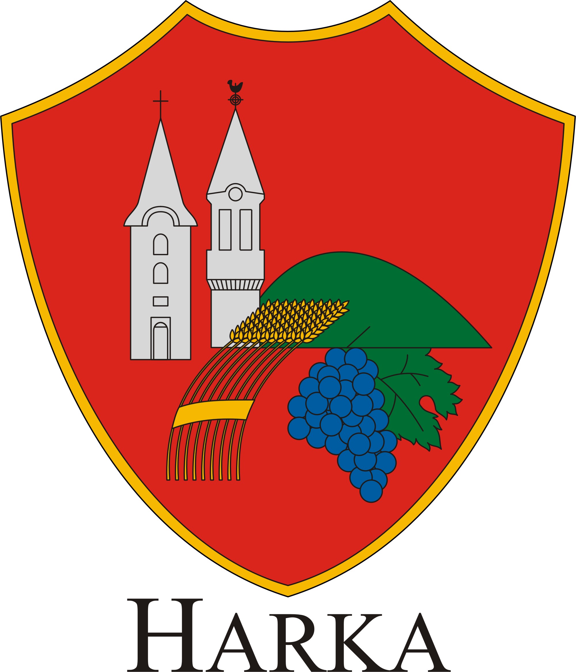 Harka község címere Harka község