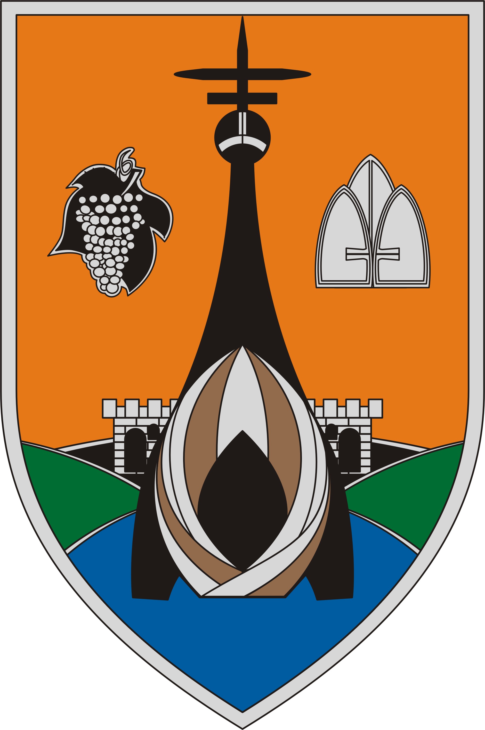 Hejce község címere Hejce község