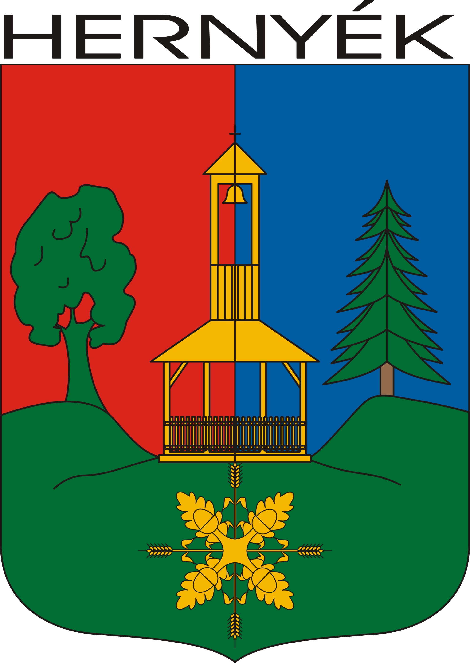 Hernyék község címere Hernyék község