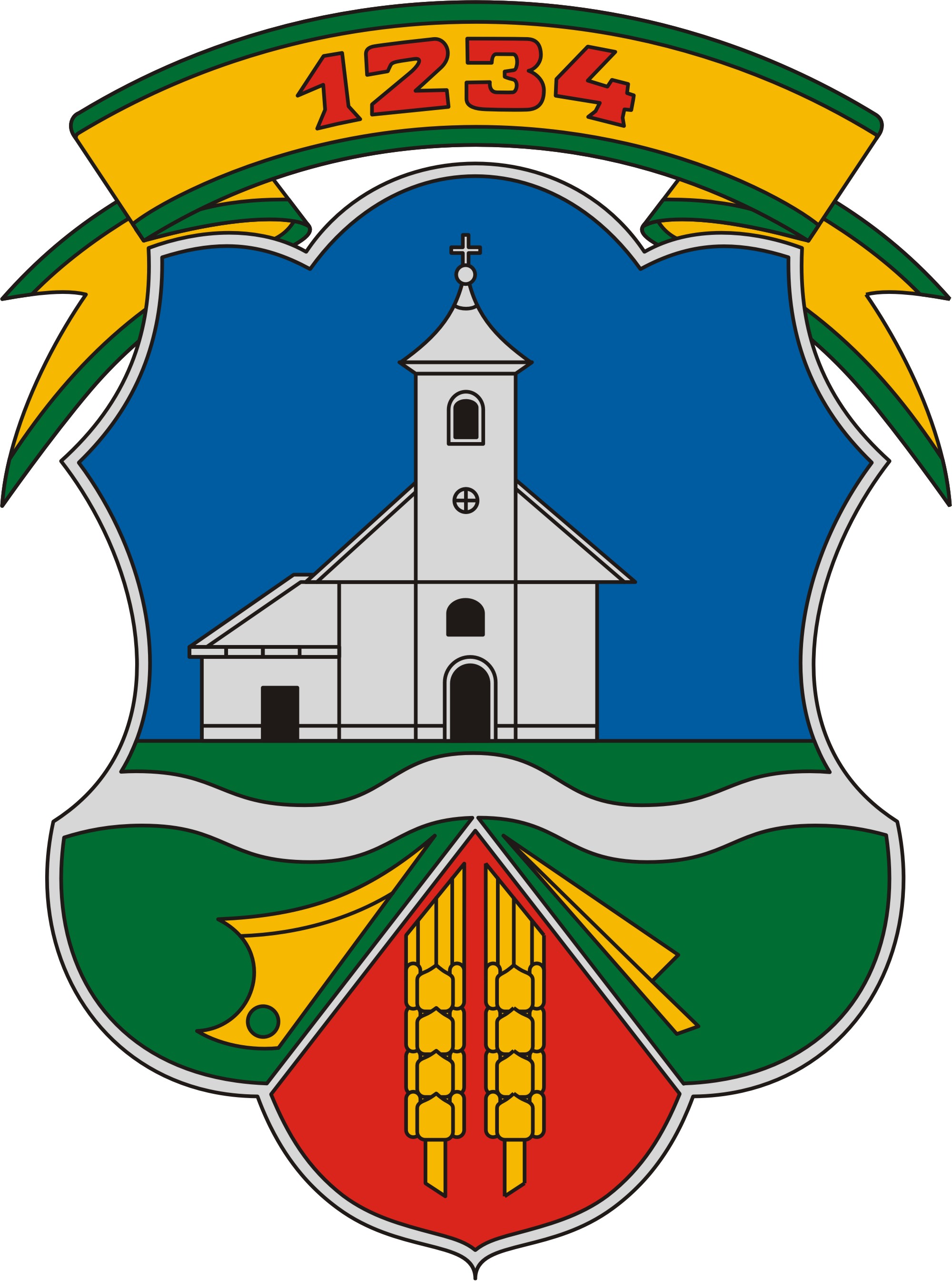 Hevesvezekény község címere Hevesvezekény község