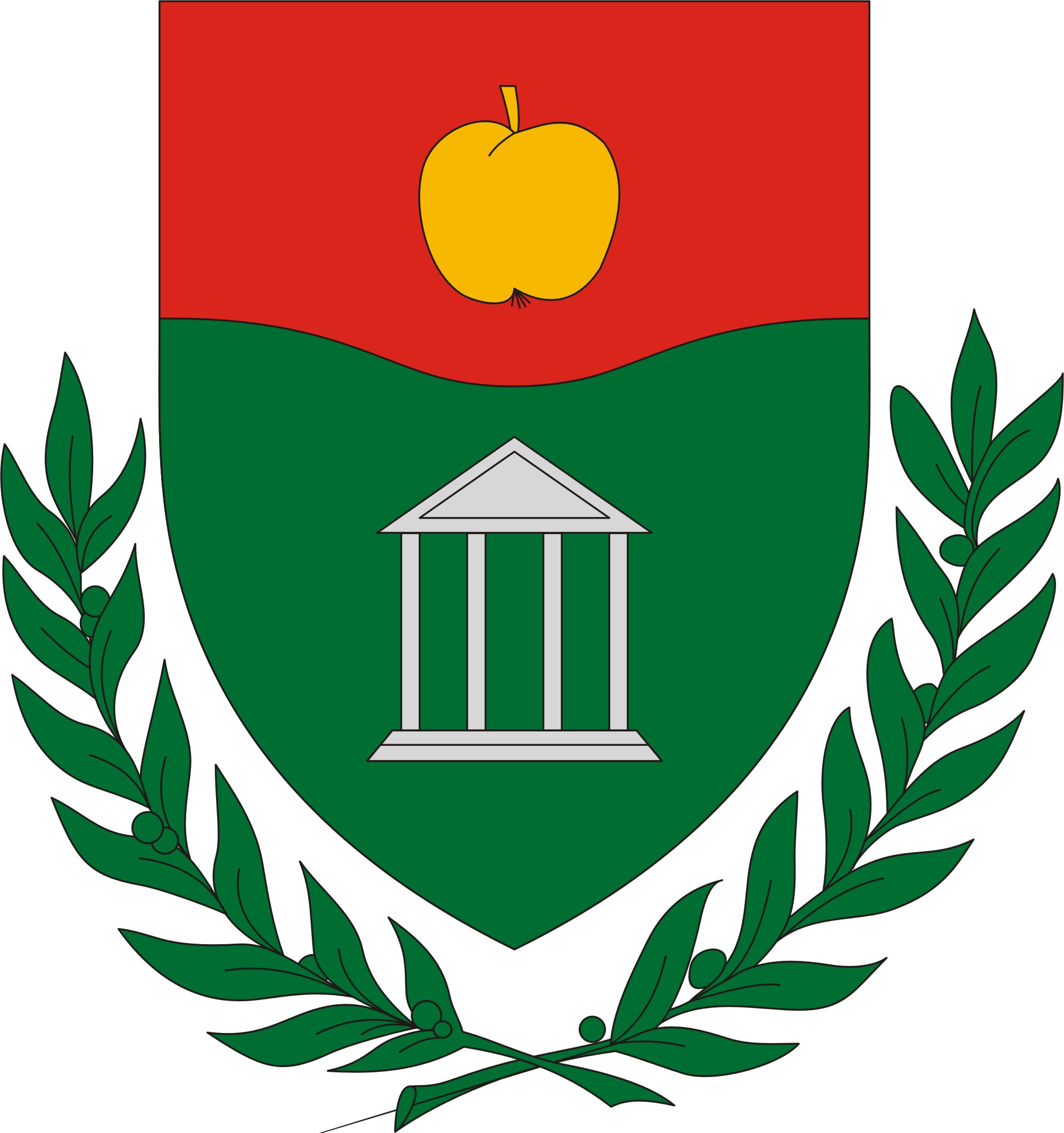 Horpács község címere Horpács község