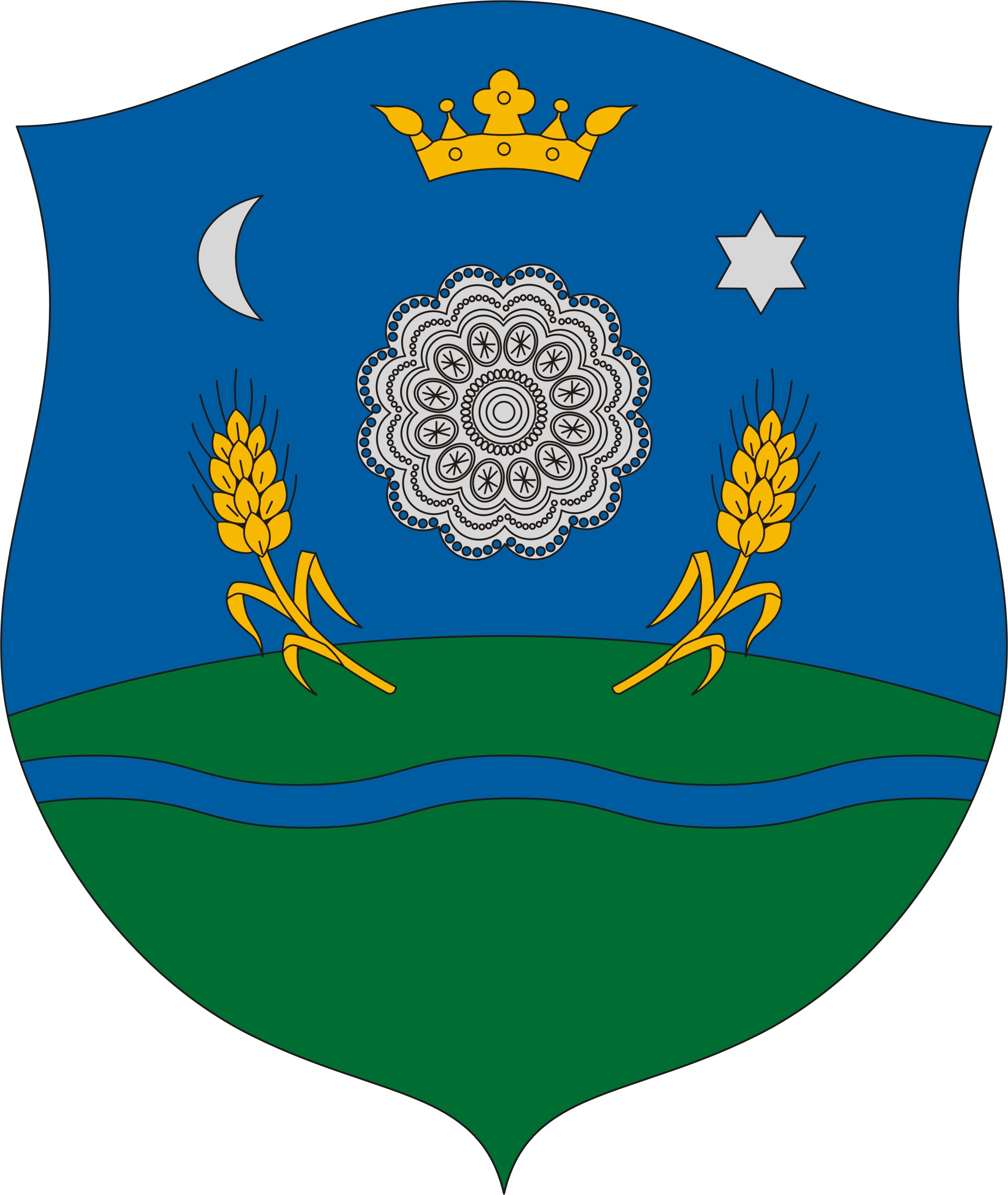 Hövej község címere Hövej község
