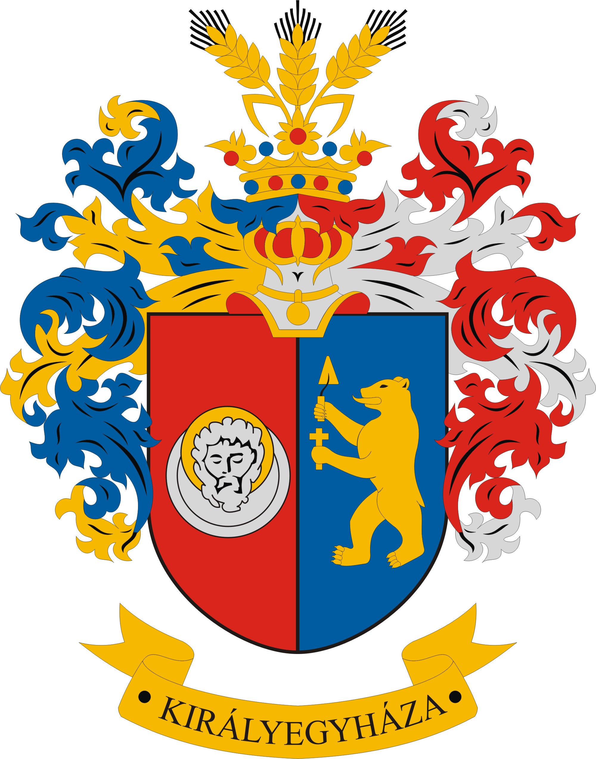 Királyegyháza község címere Királyegyháza község