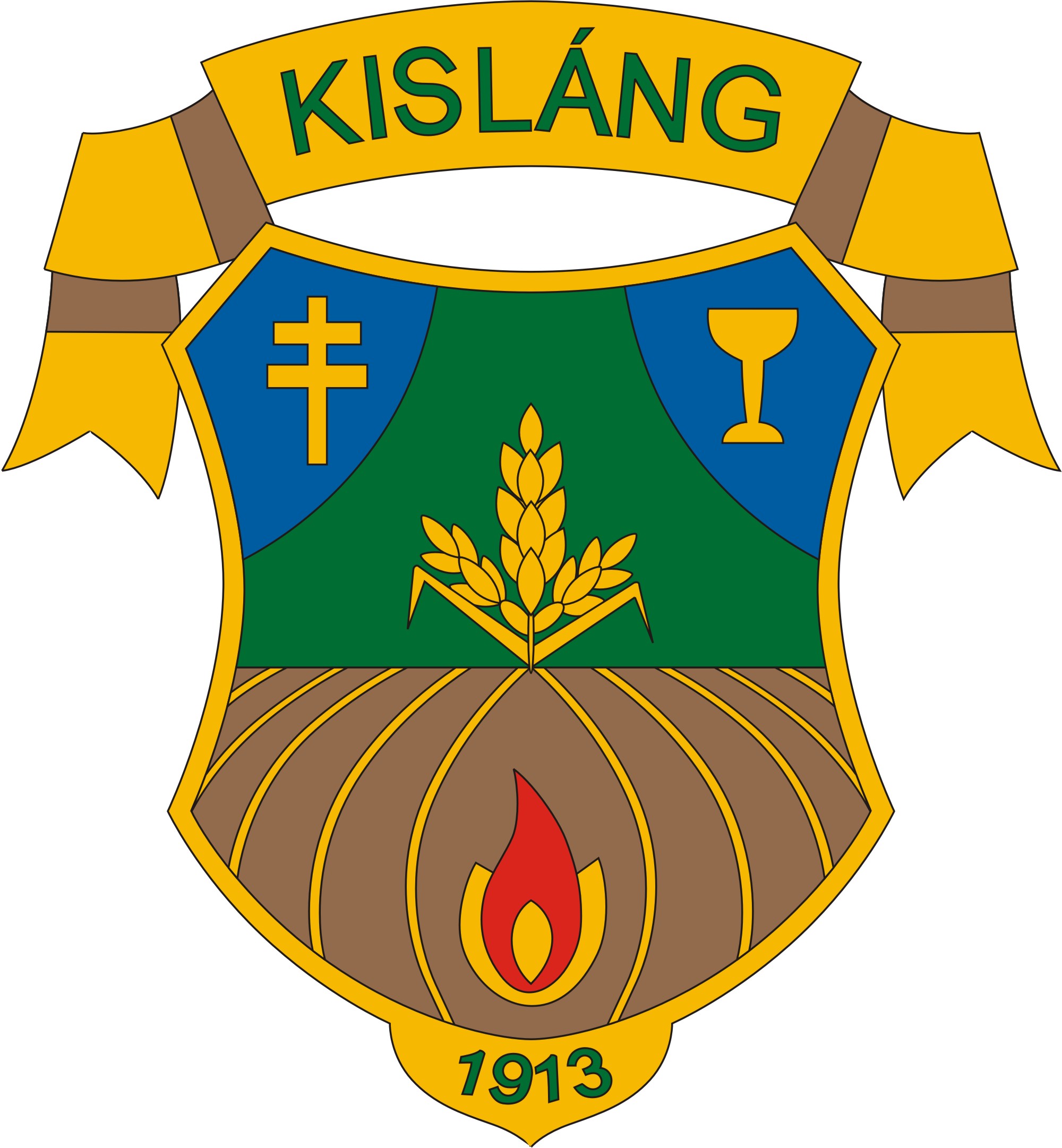 Kisláng község címere Kisláng község