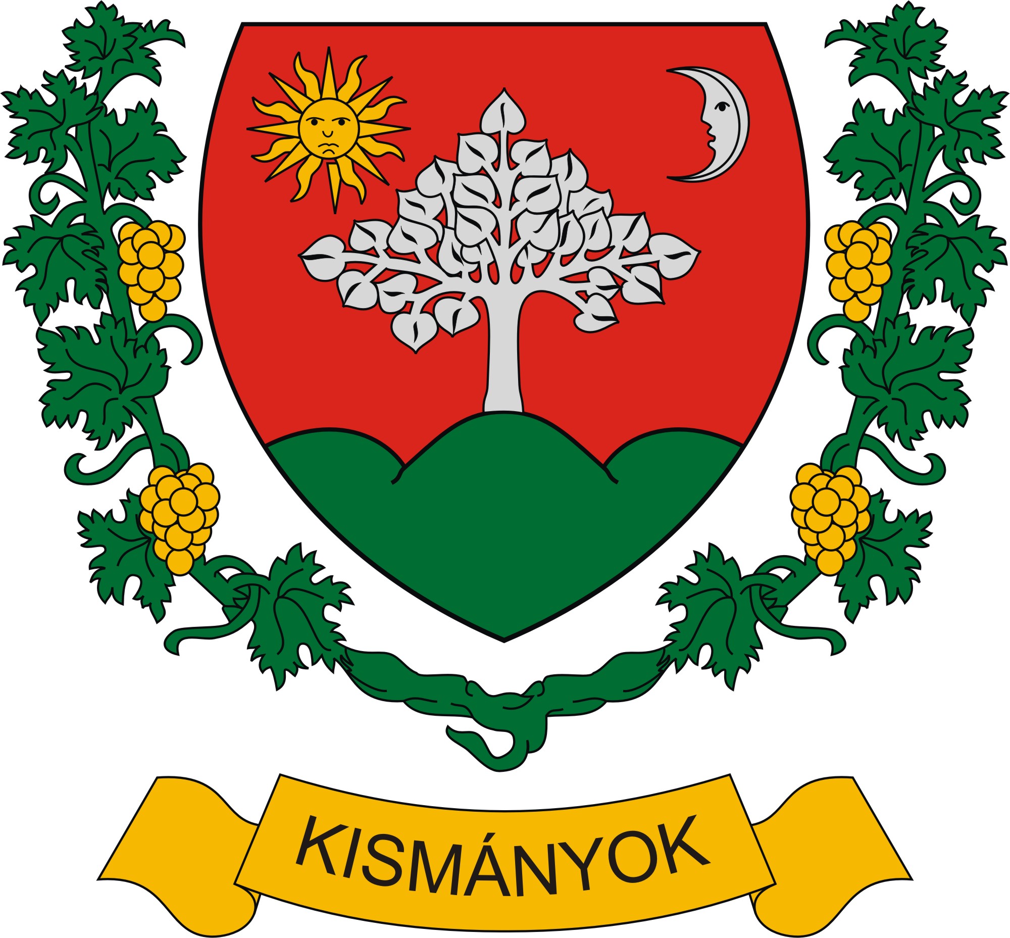 Kismányok község címere Kismányok község