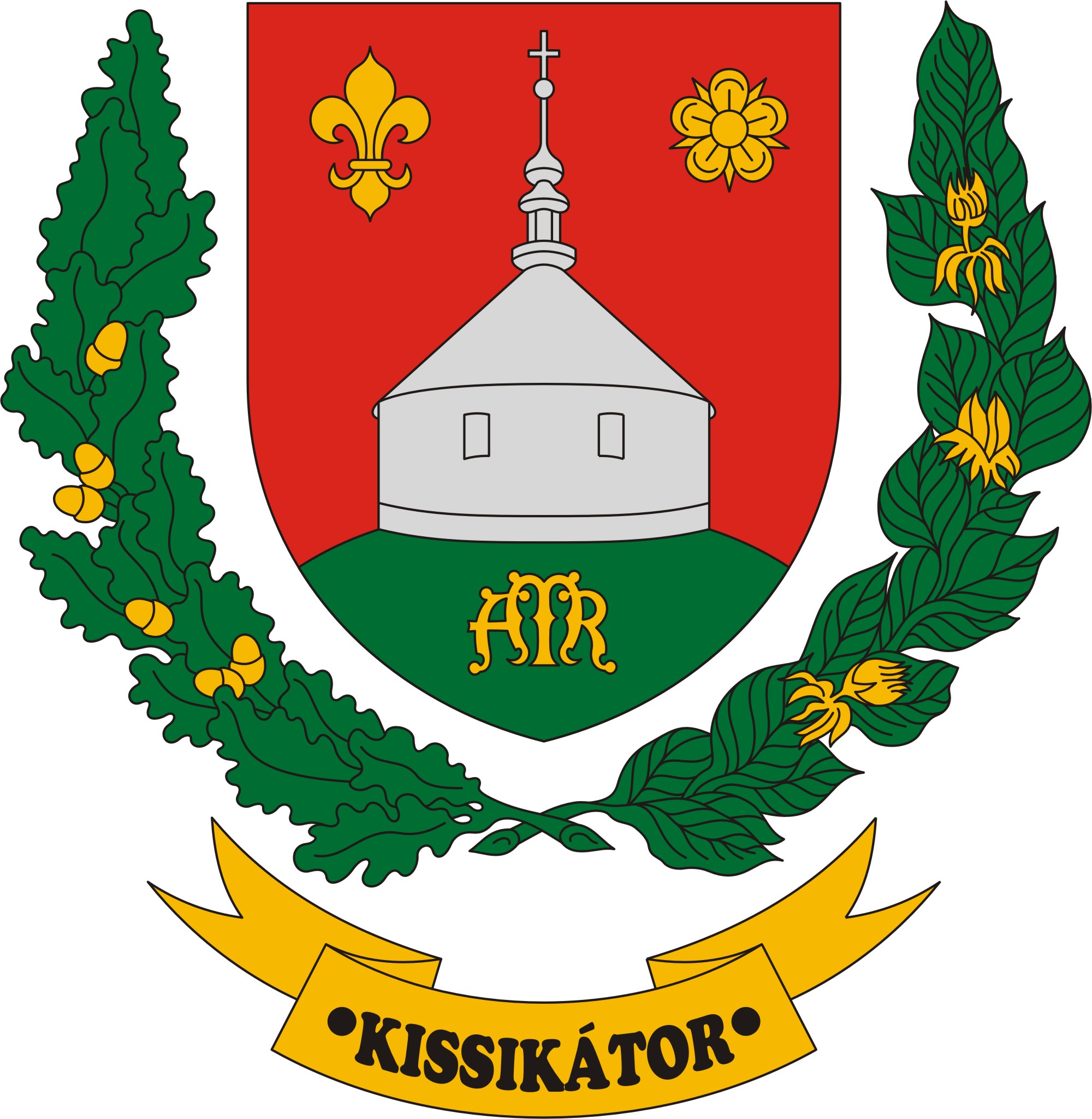 Kissikátor község címere Kissikátor község