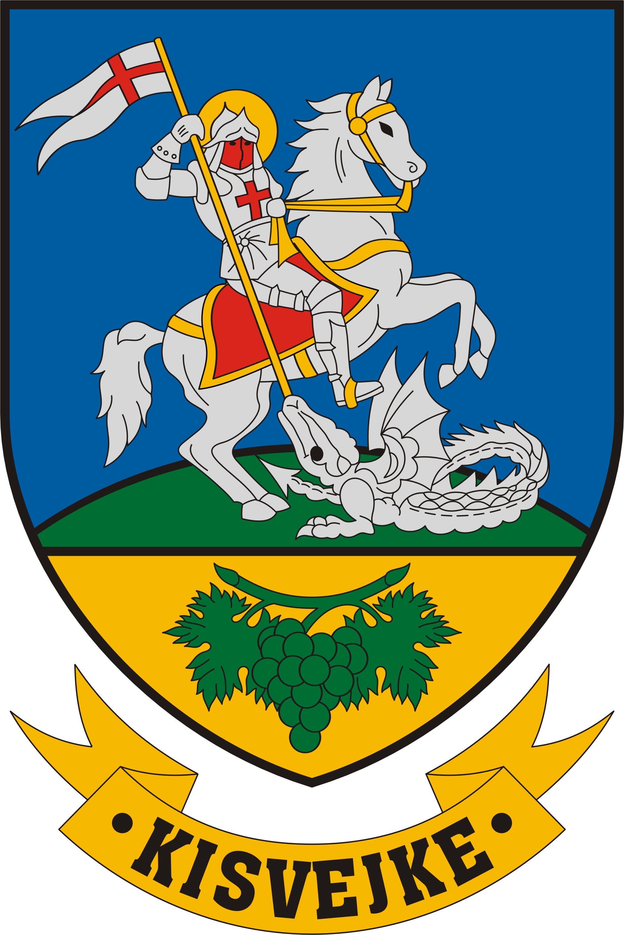Kisvejke község címere Kisvejke község