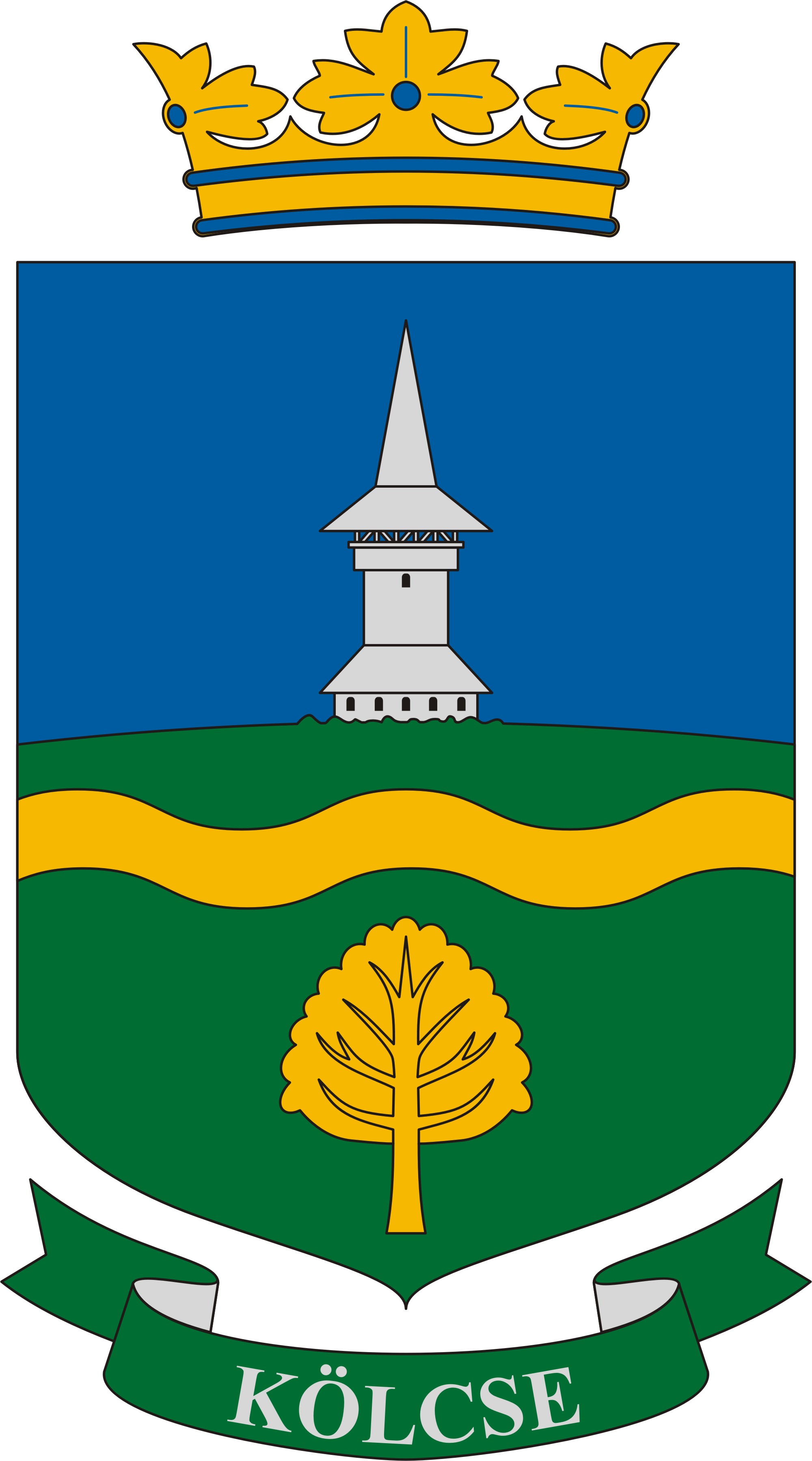 Kölcse község címere Kölcse község