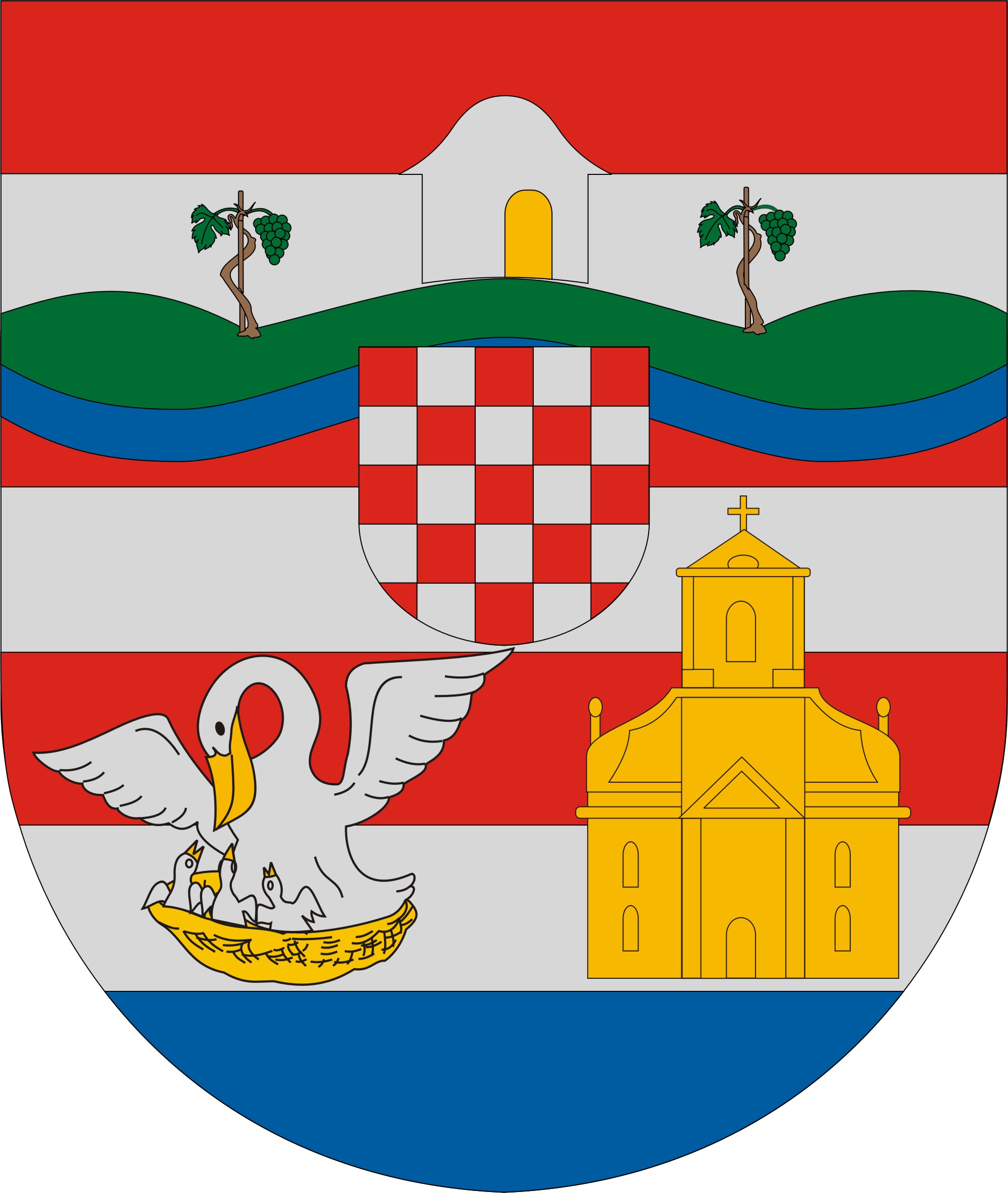 Kópháza község címere Kópháza község