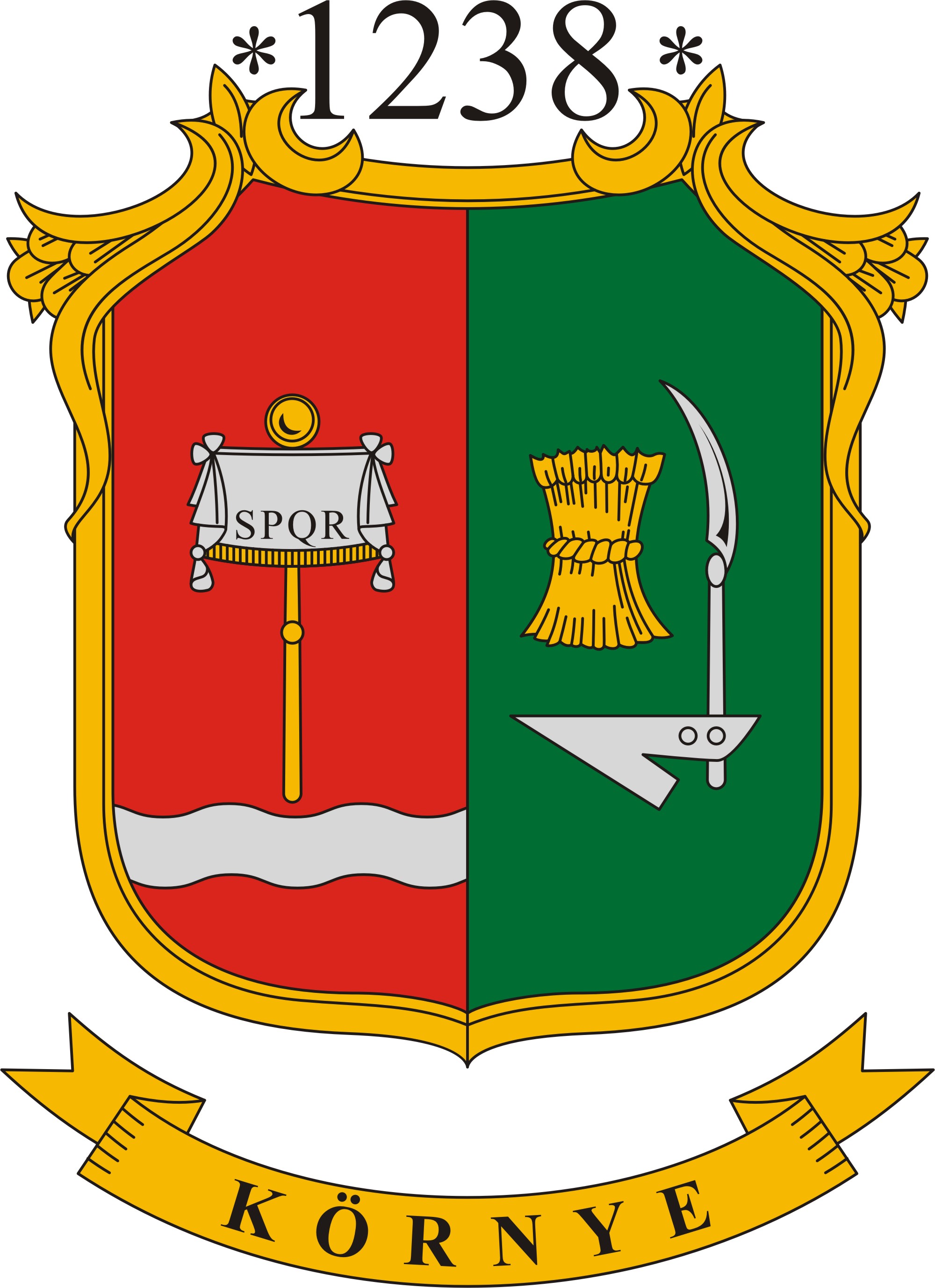 Környe község címere Környe község