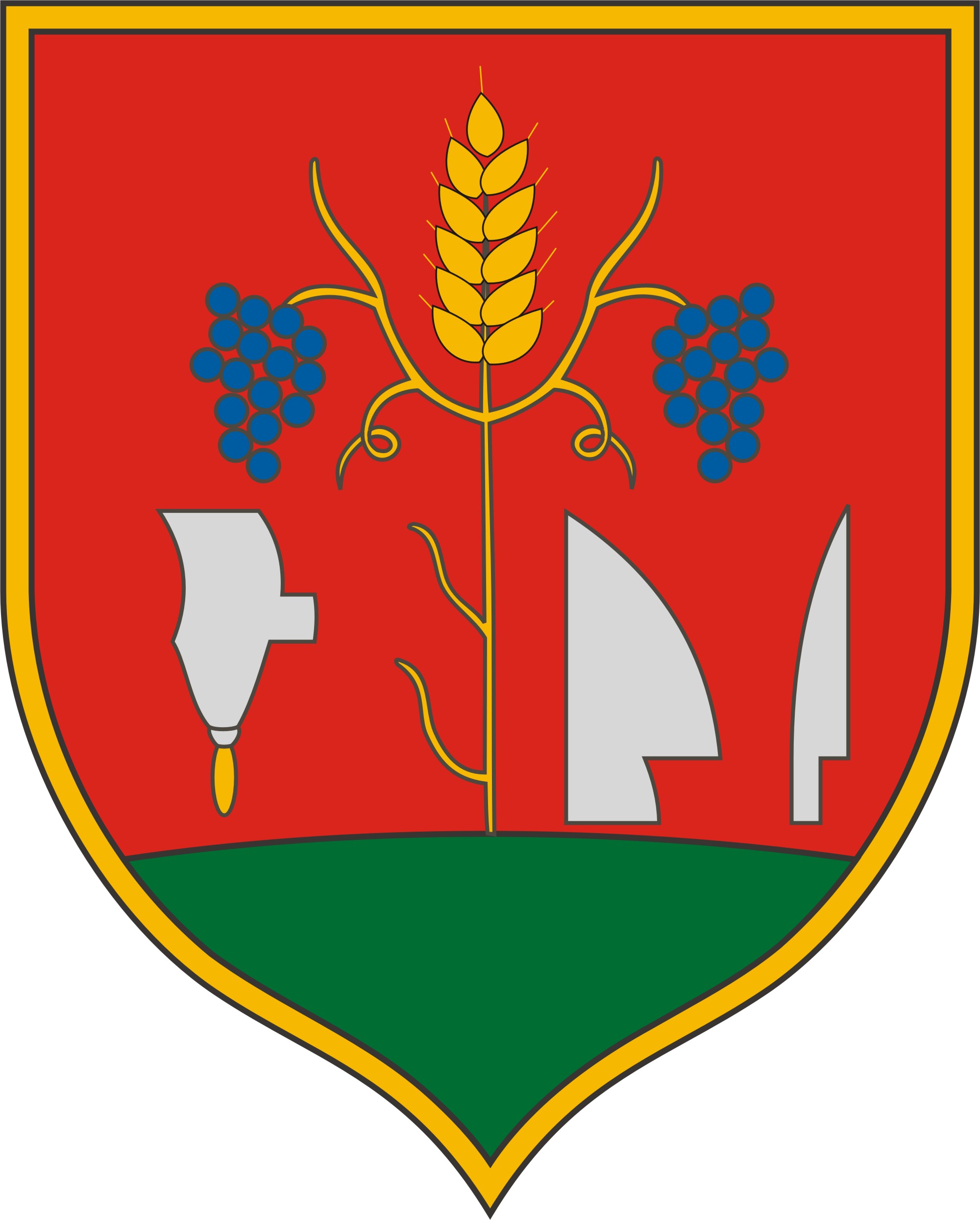 Kőröshegy község címere Kőröshegy község