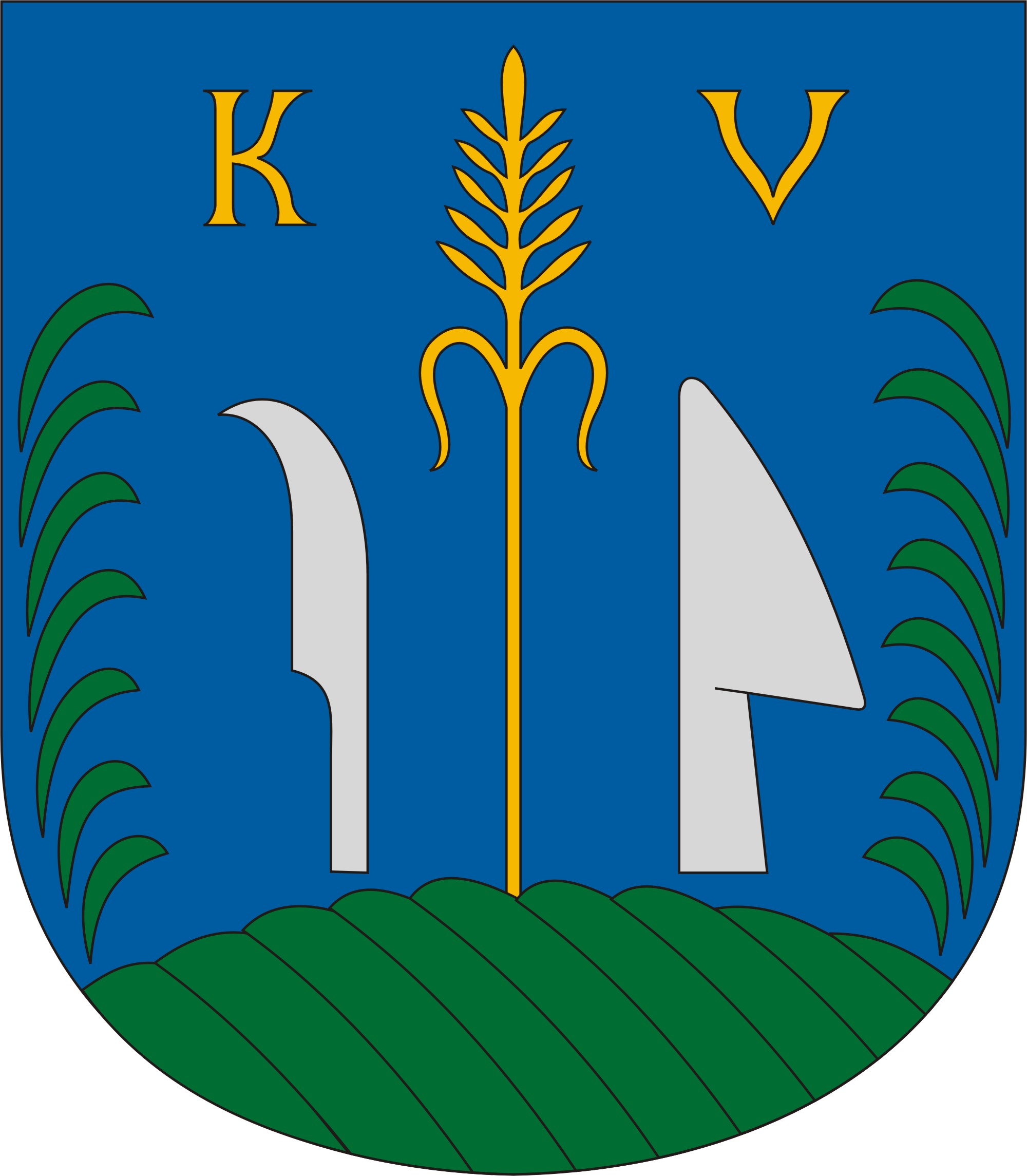 Külsővat község címere Külsővat község