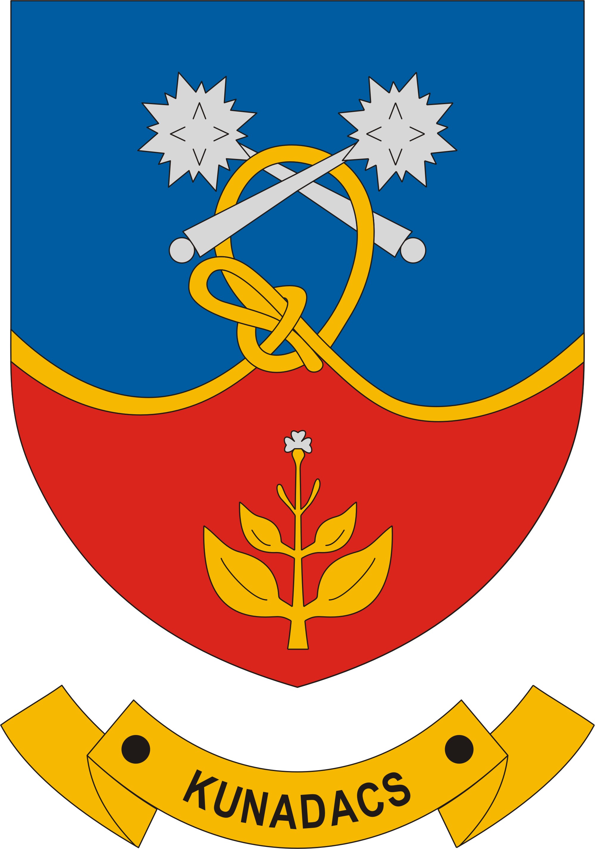 Kunadacs község címere Kunadacs község
