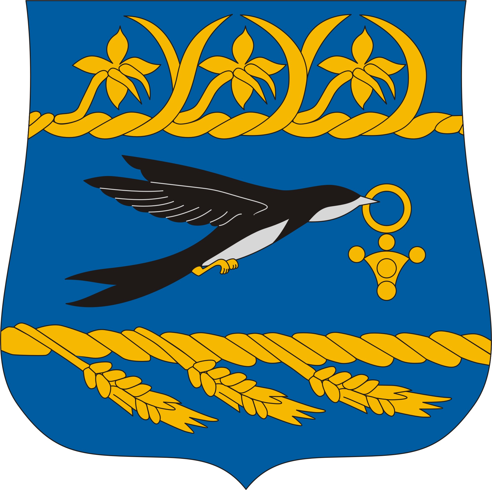 Kunpeszér község címere Kunpeszér község