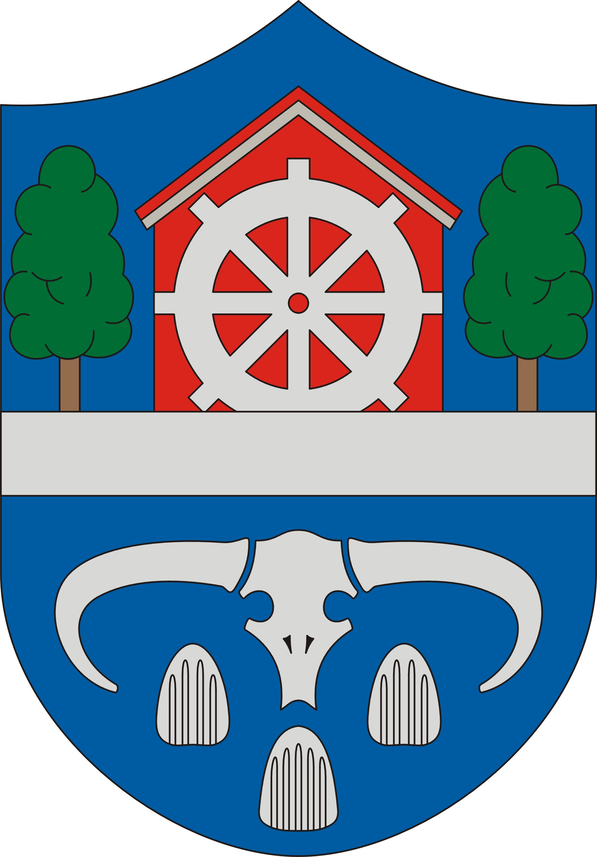 Kup község címere Kup község